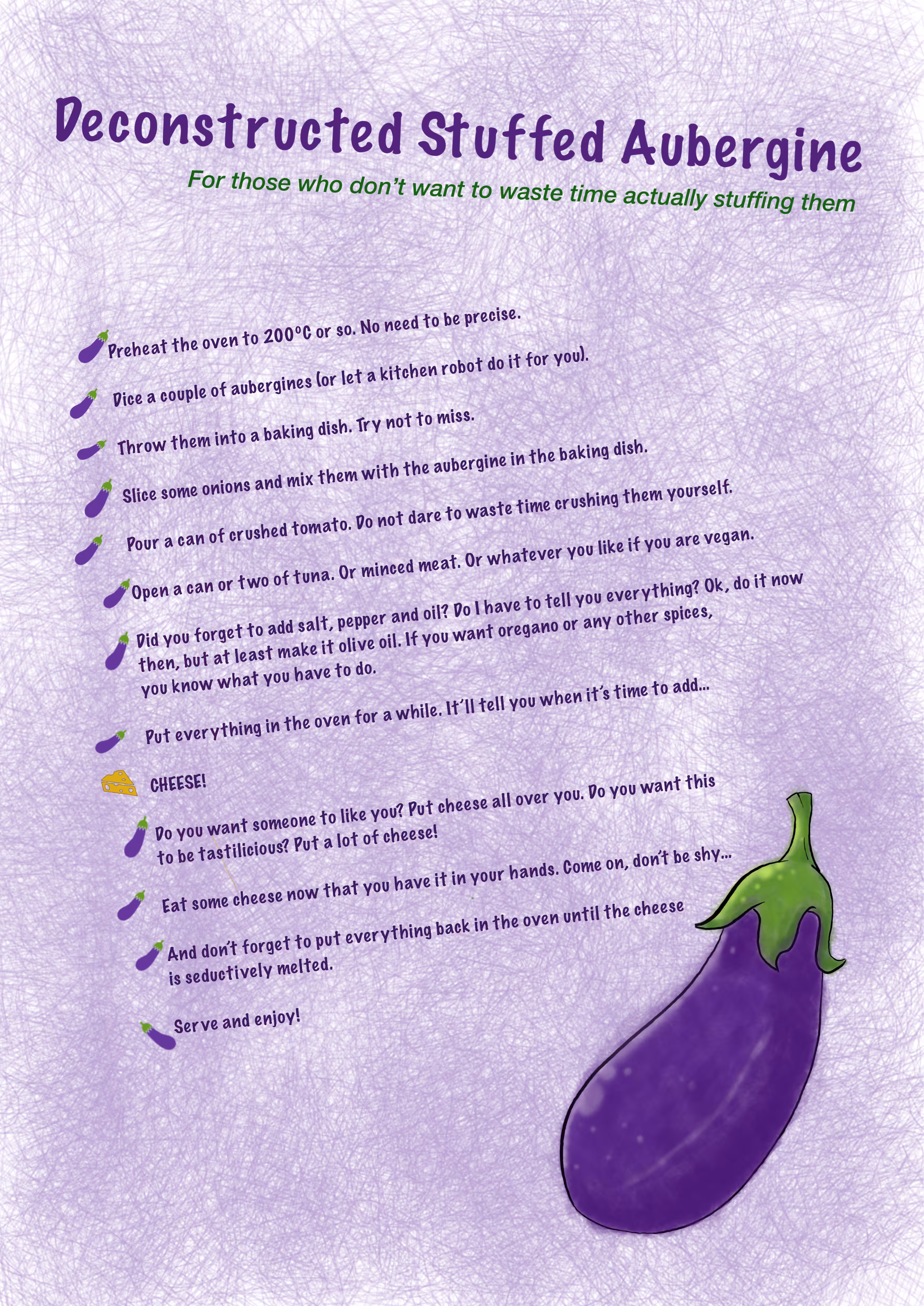 Deconstructed Stuffed Aubergine