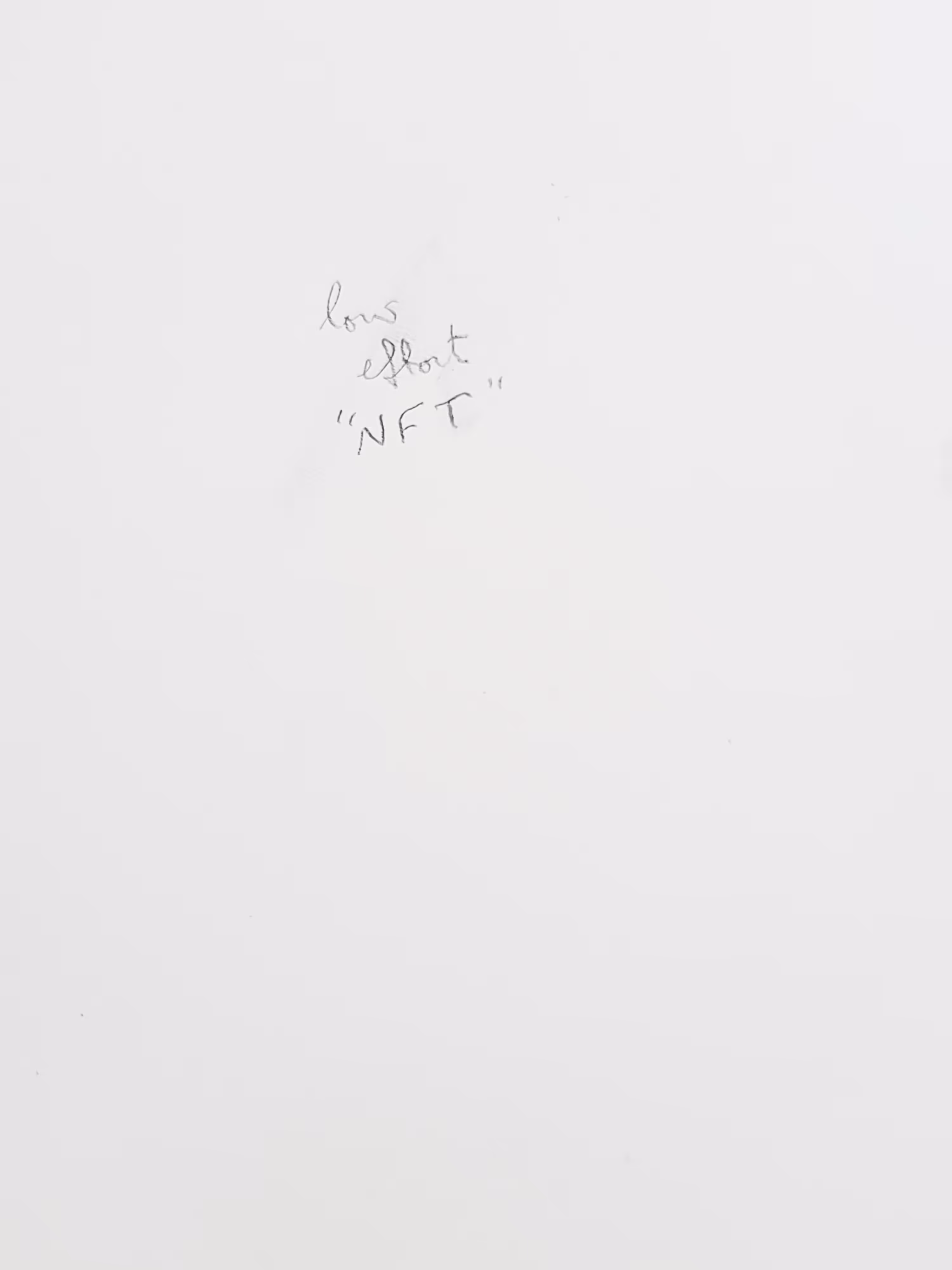 low effort "NFT"