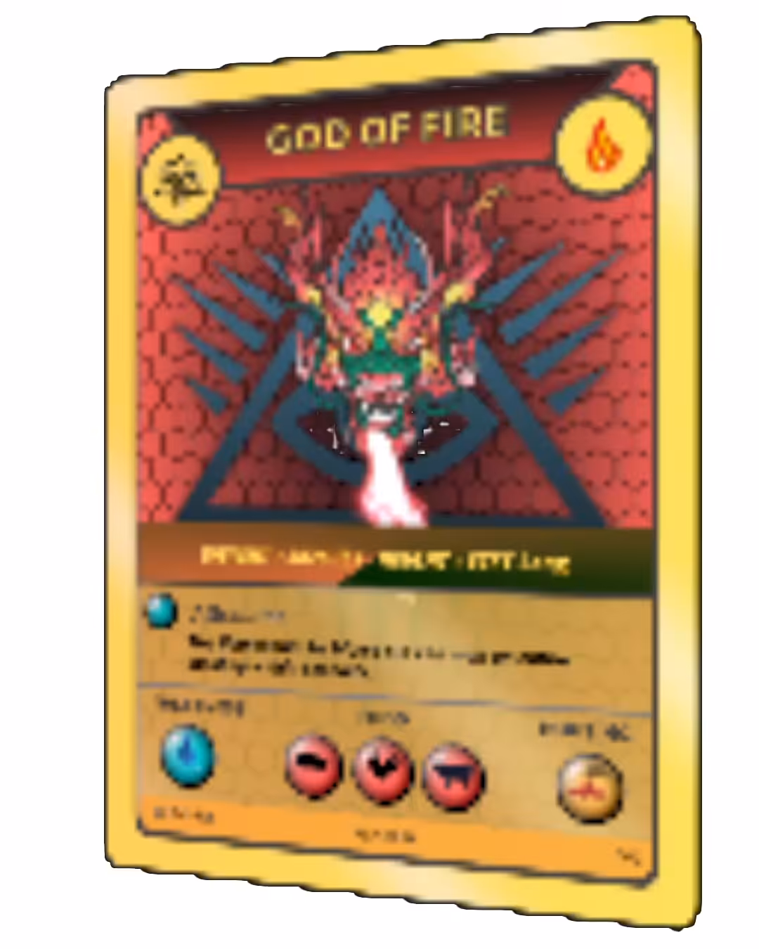 [NFT Gods #002] God of Fire (1st Edition)