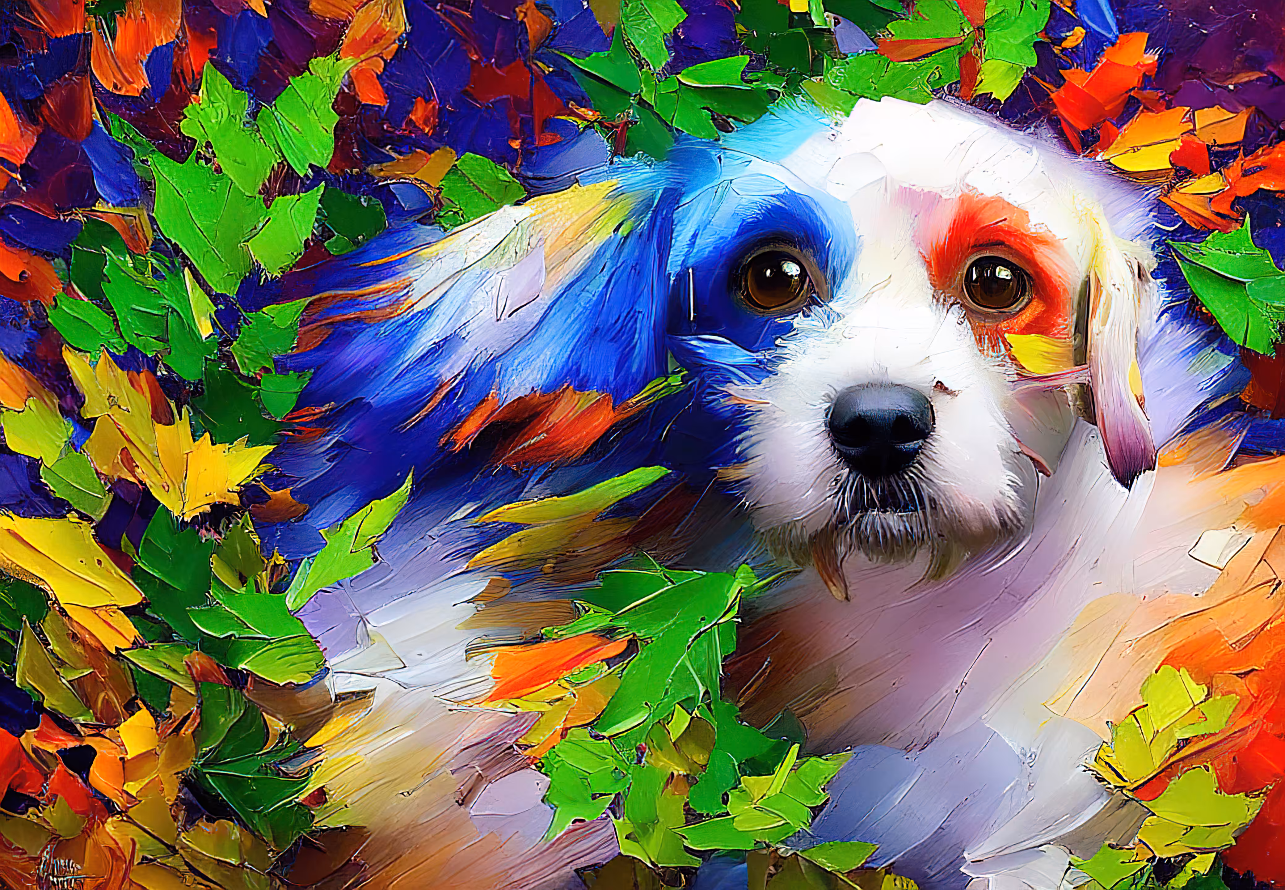 pAInting: Nature Dog #2