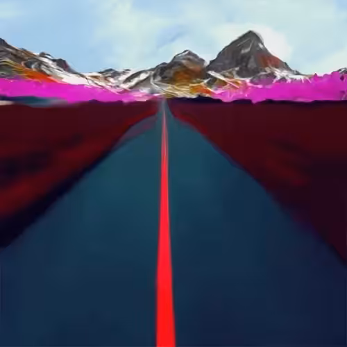 Generated Glitch Landscape #100