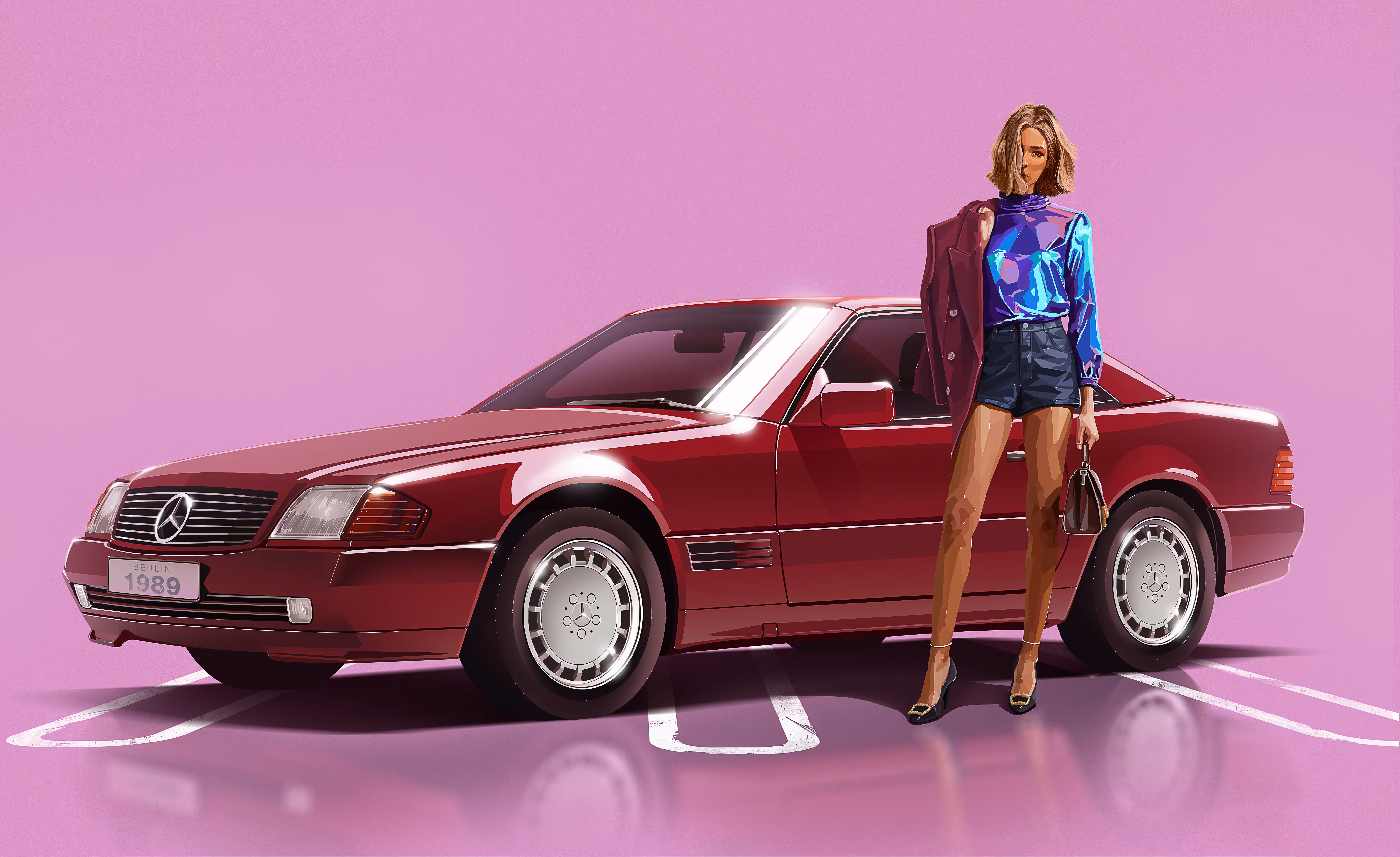 Wunderschön Geretta with 1989 Mercedes Benz SL