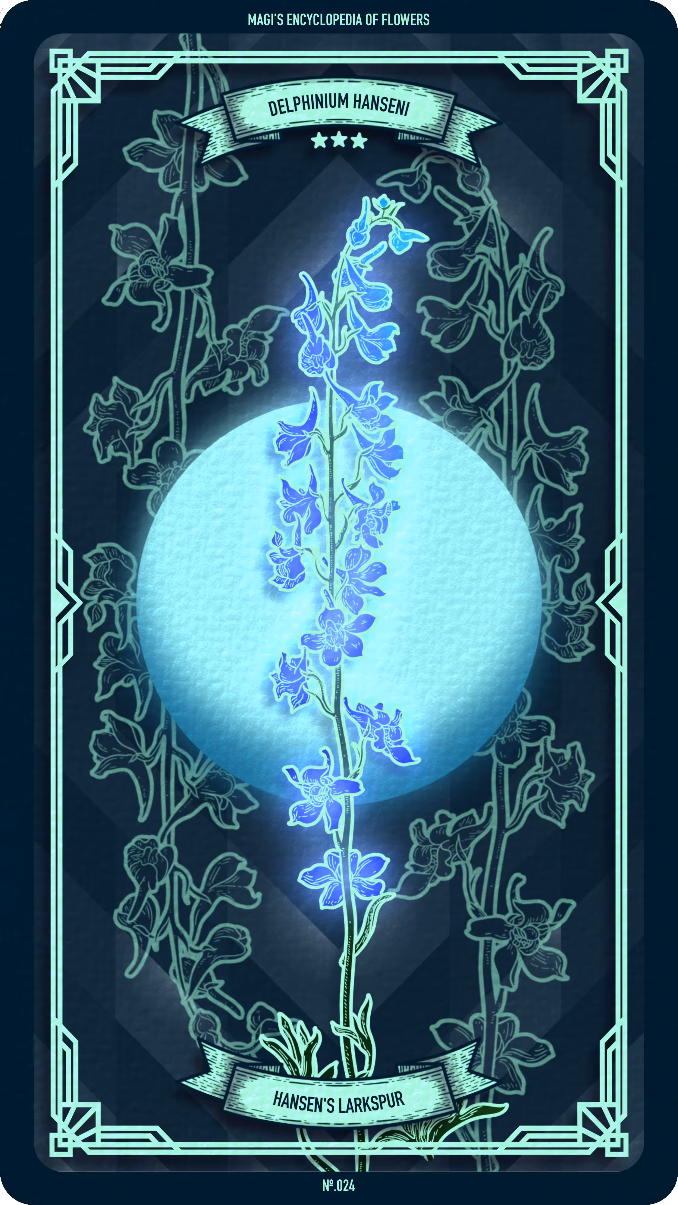 Magi's Encyclopedia of Flowers: 024 Hansen's Larkspur
