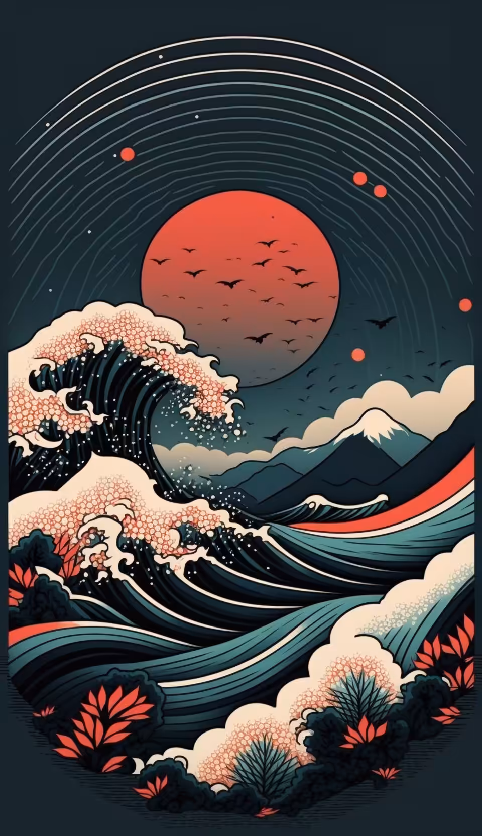 Psychedelic Art: Sunset