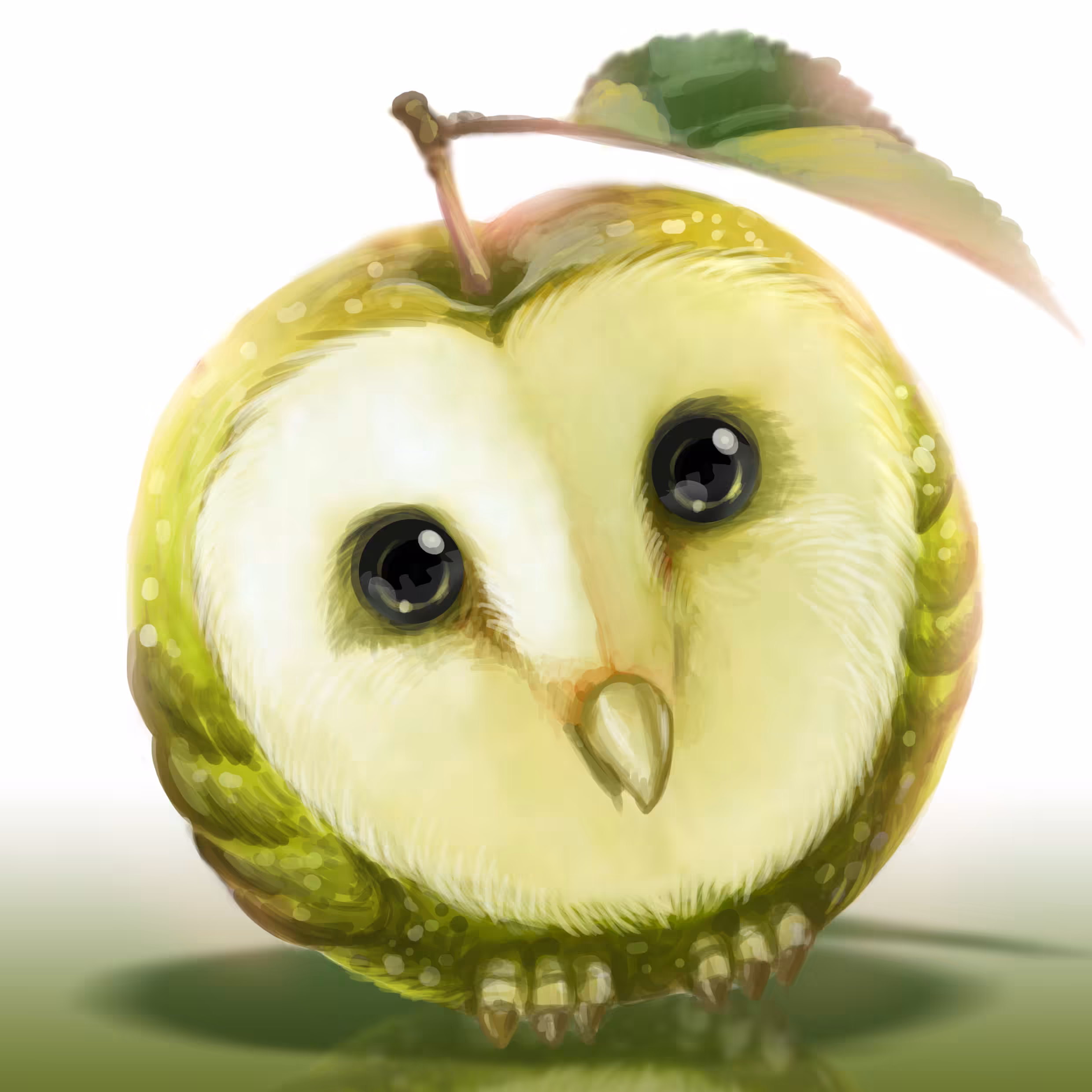 Barn owl apple