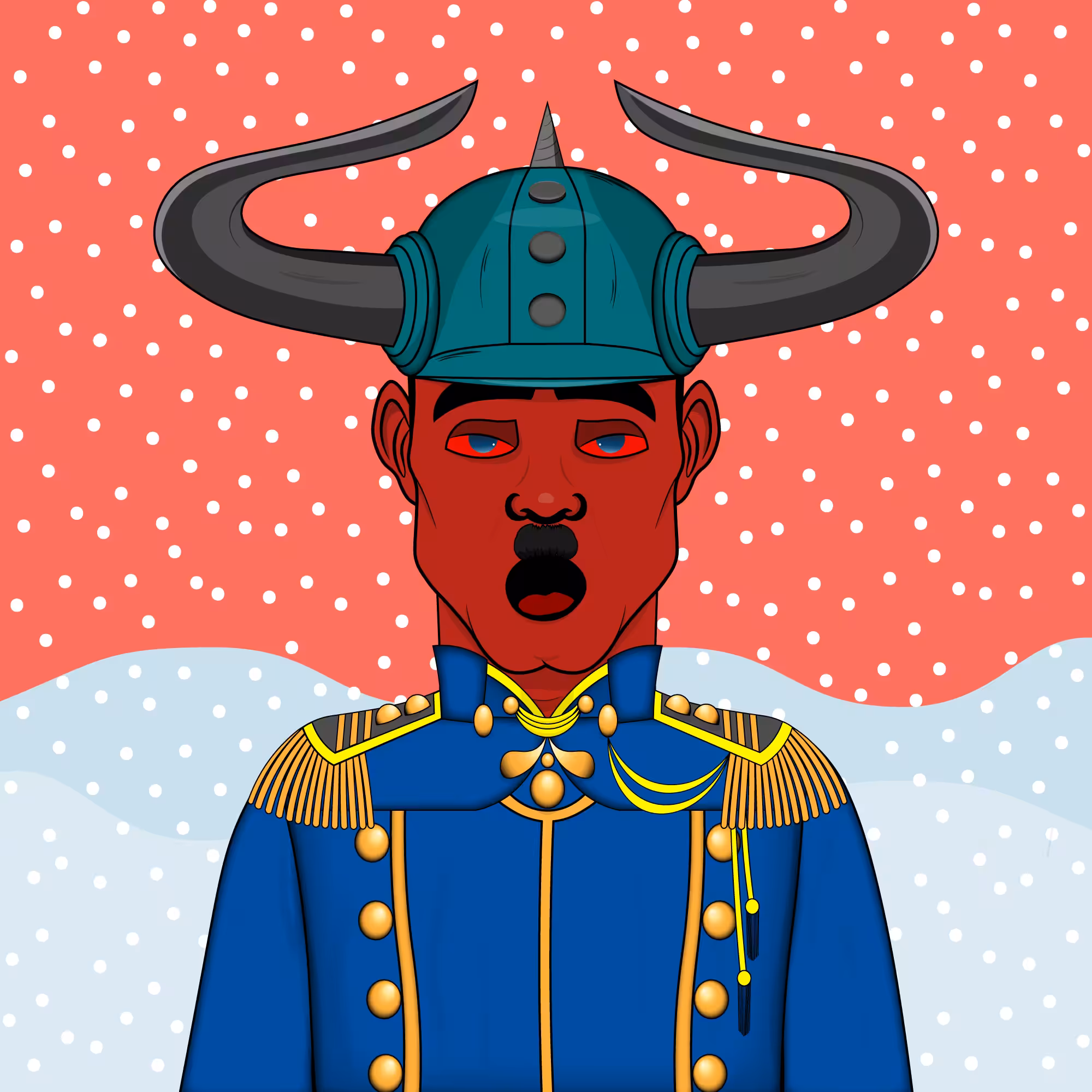 Mustachioed #101