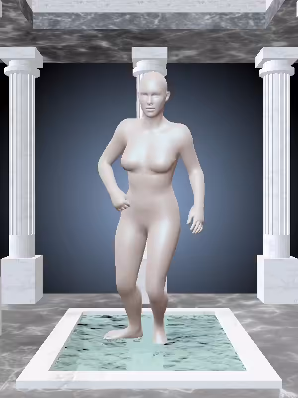 HeavenComputer: The Injured Matte Ivory Woman #4947