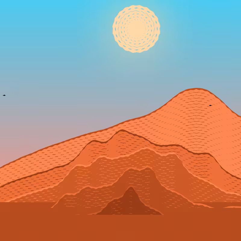 Painted Mountain Sunset #247