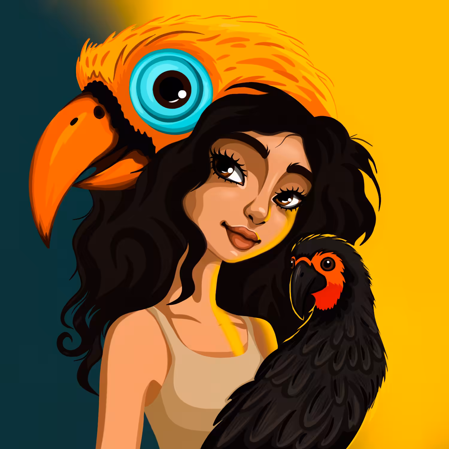 Ornithologist girl