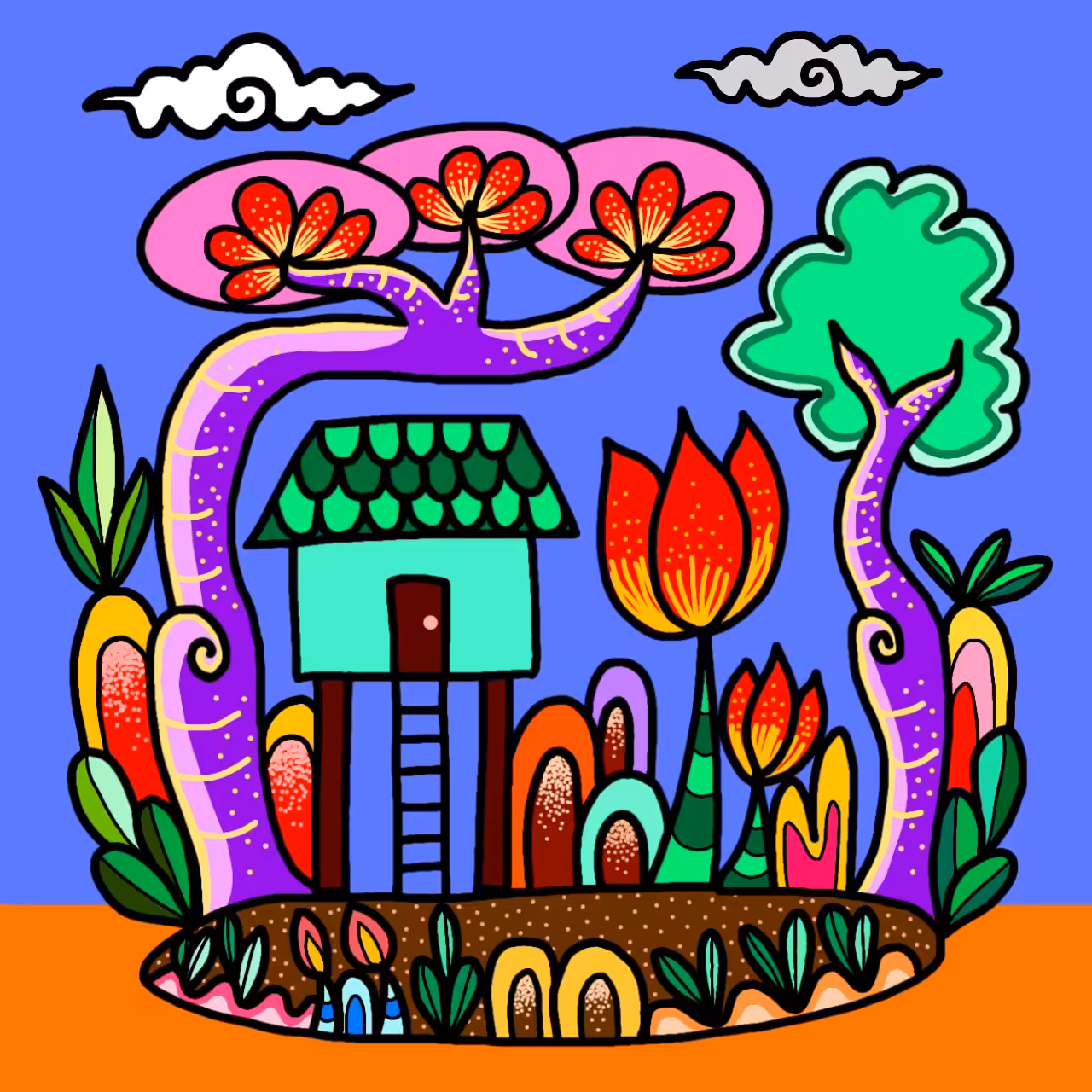 Imaginative lifestyle to lines and colorful.#21