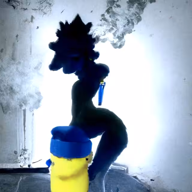 Lisa Simpson smoking meth