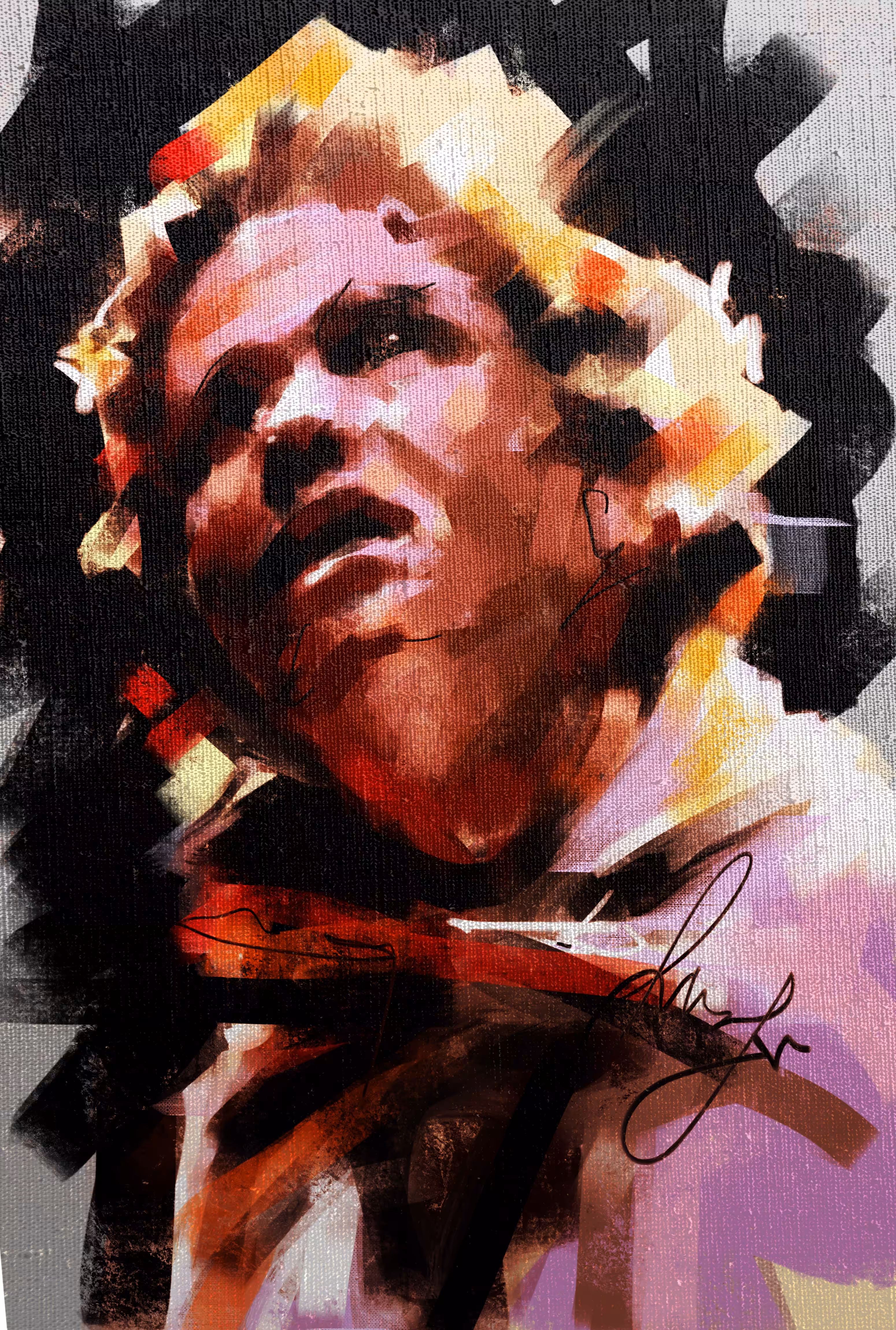 unreleased painting / study