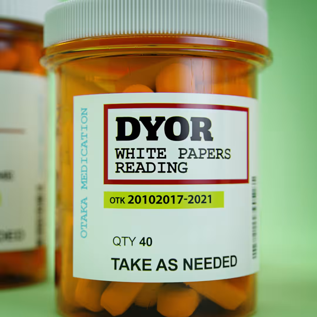 Crypto Medication Series - DYOR