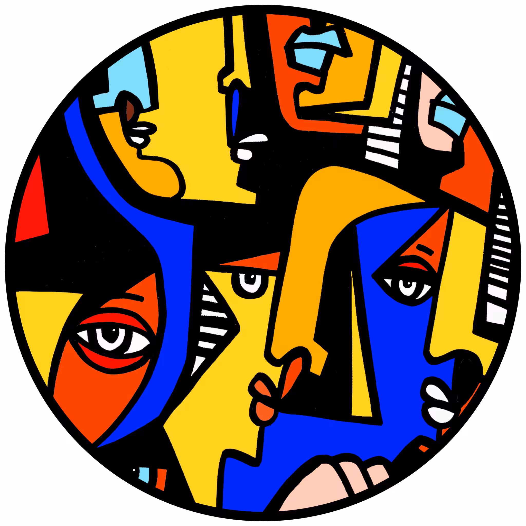 Cubist Circle 156