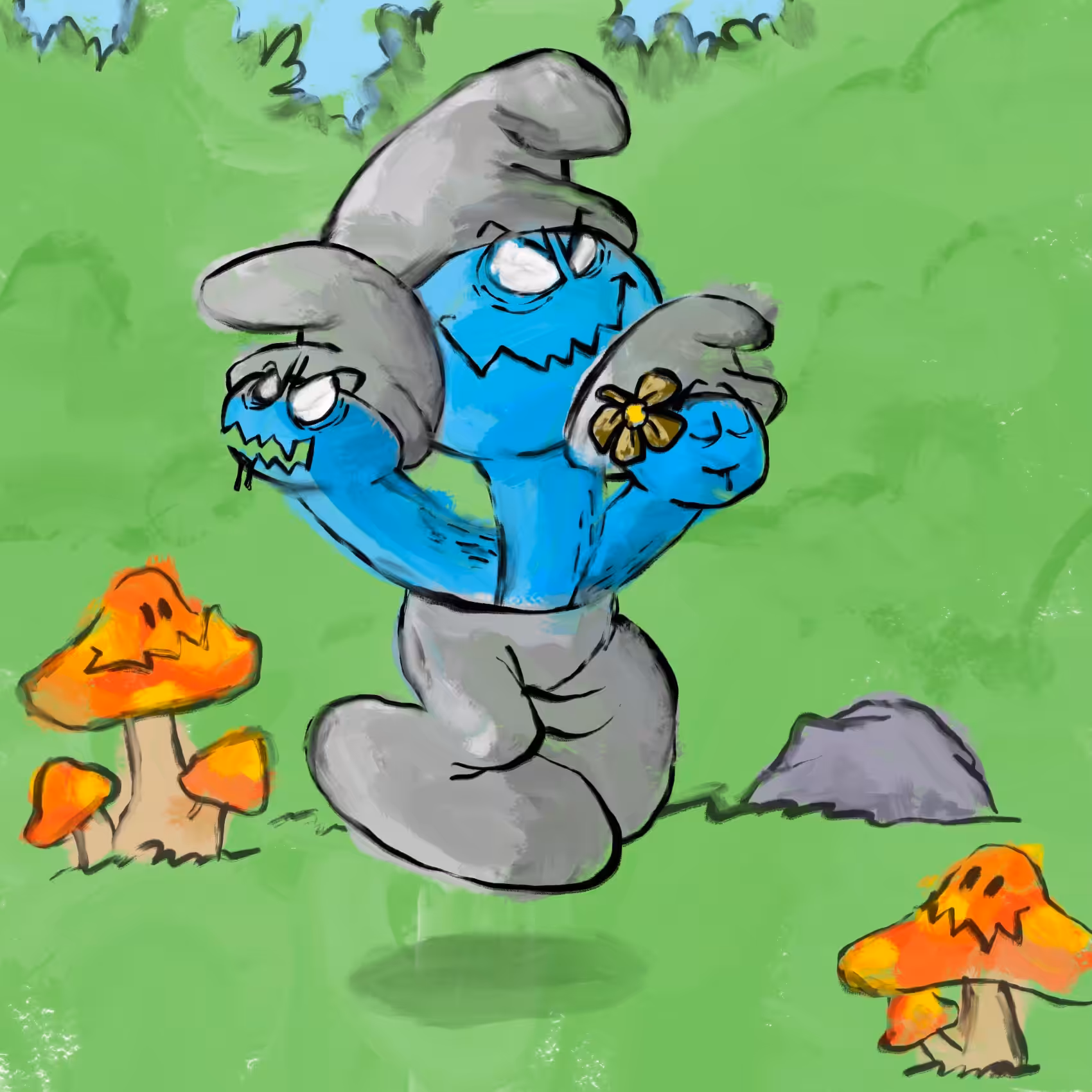 Scaredy Smurf