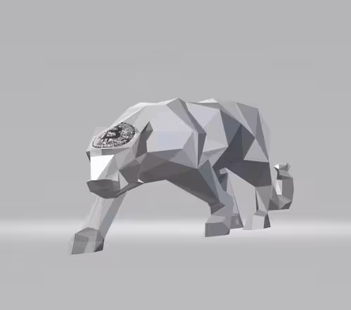 Silver Bitcoin Panther