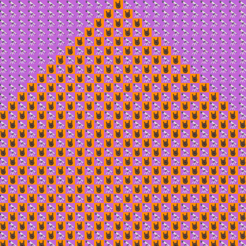 Elementary Cellular Emoji Automata #127
