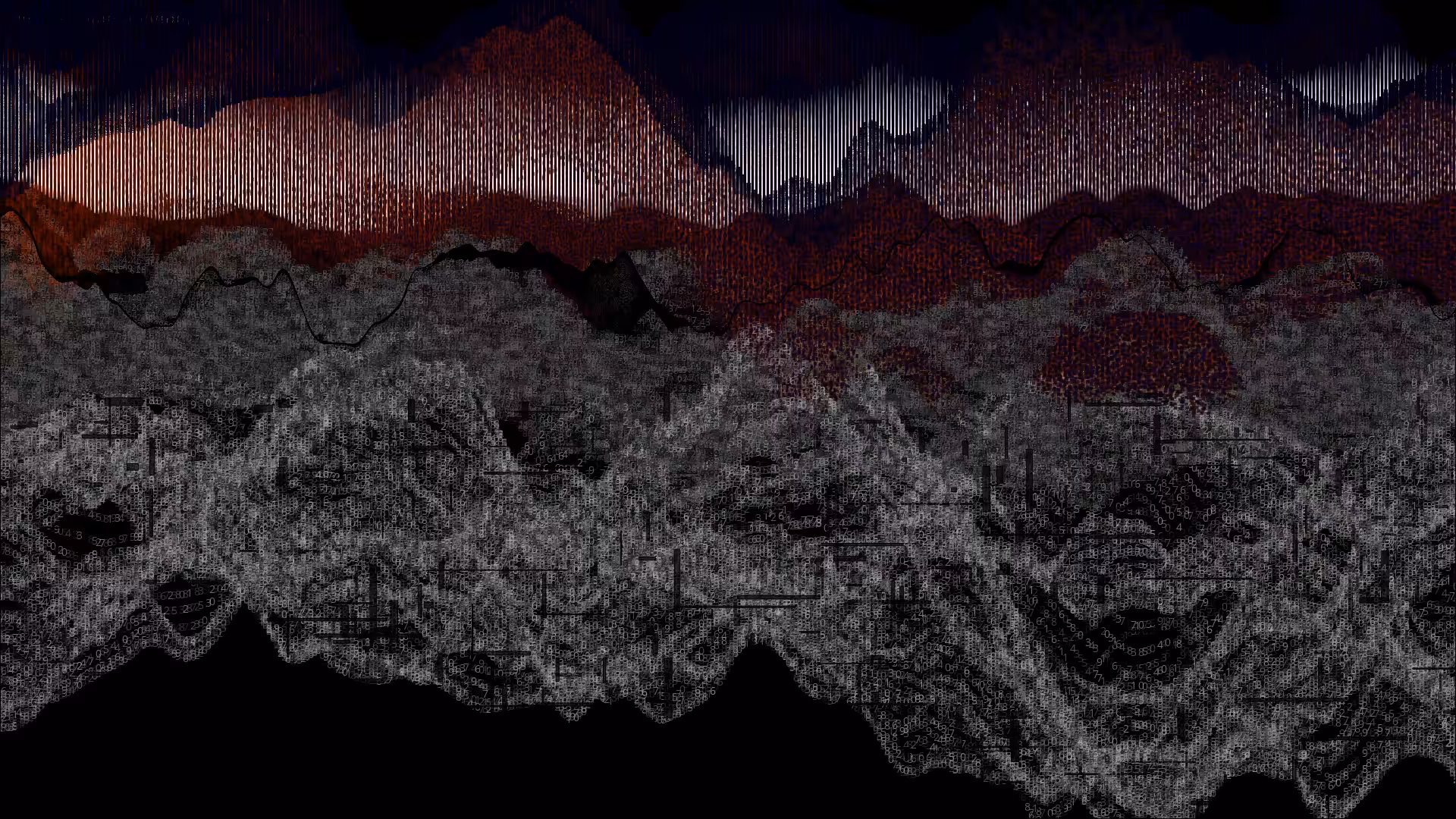 Pixel rain in a data landsacape #84