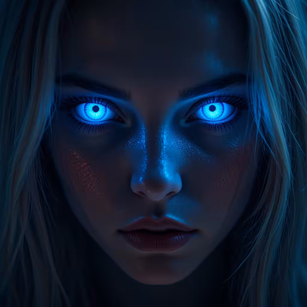 Her blue eyes in the darkness #2