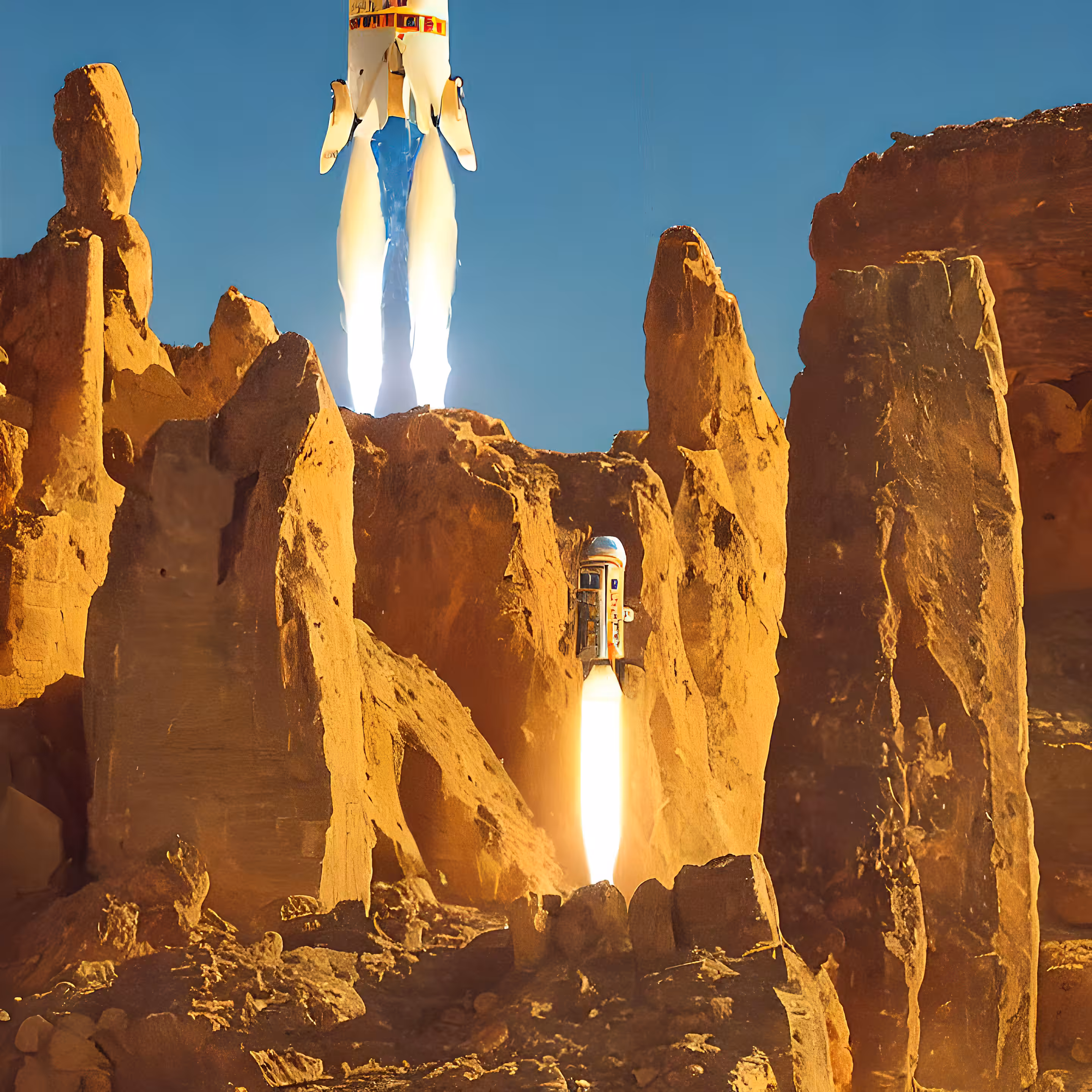 Simulation Number 89: Canyon Rocket Launch