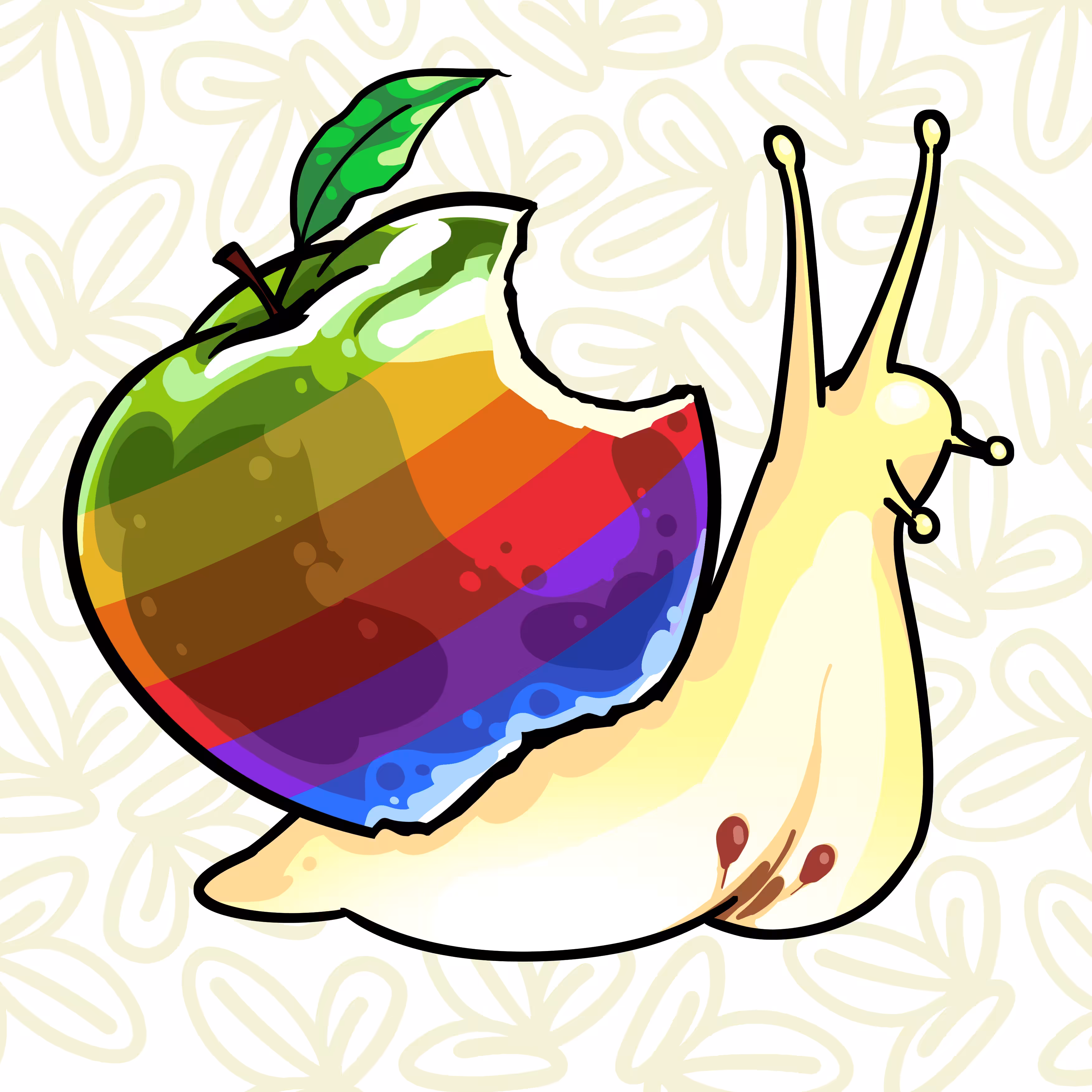 Snail1005 Rainbow Apple