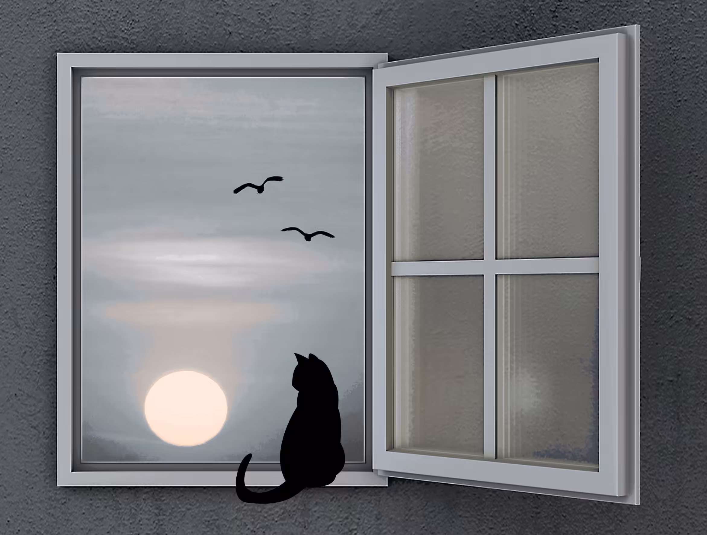 Kitty by the Window