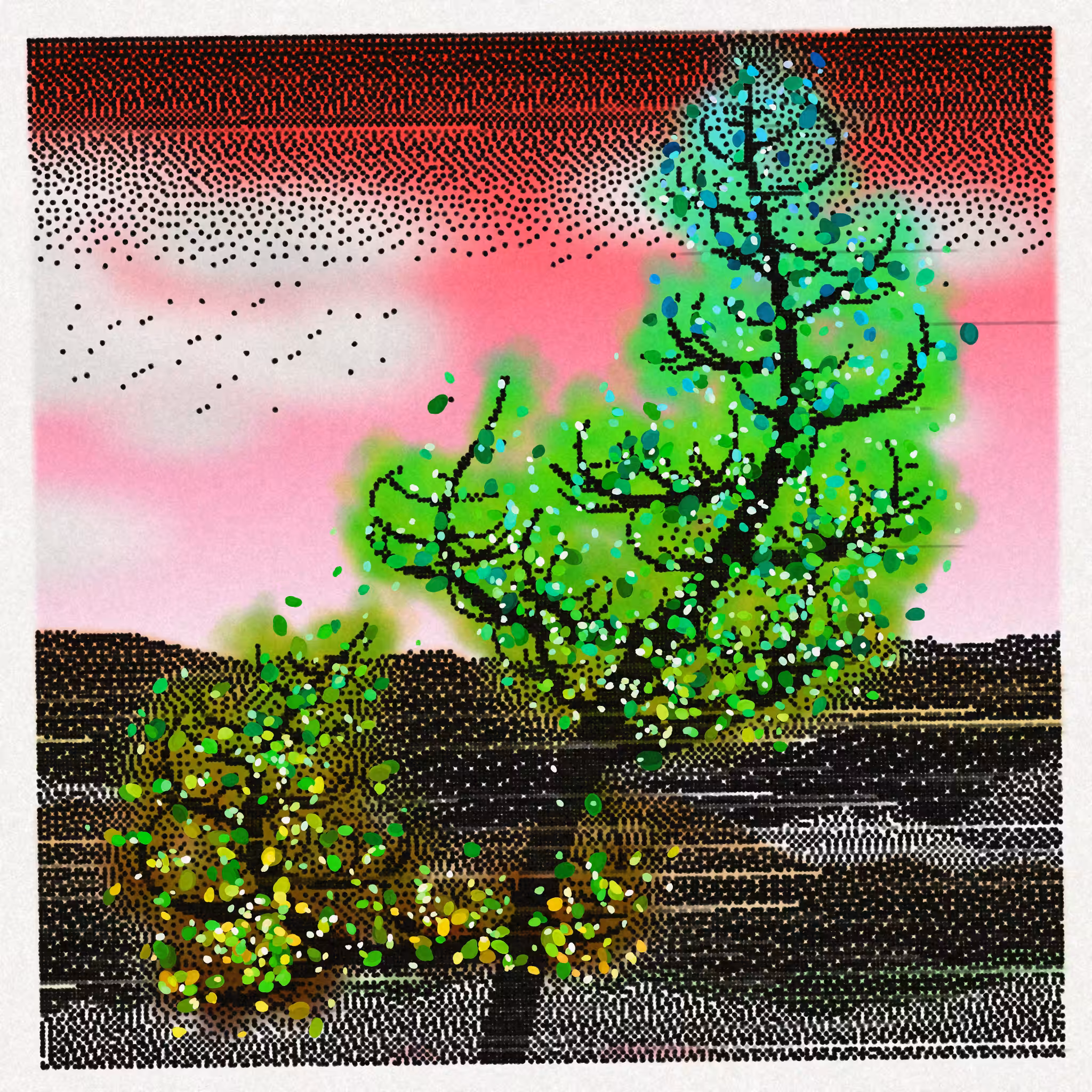 Dithered Branches #239