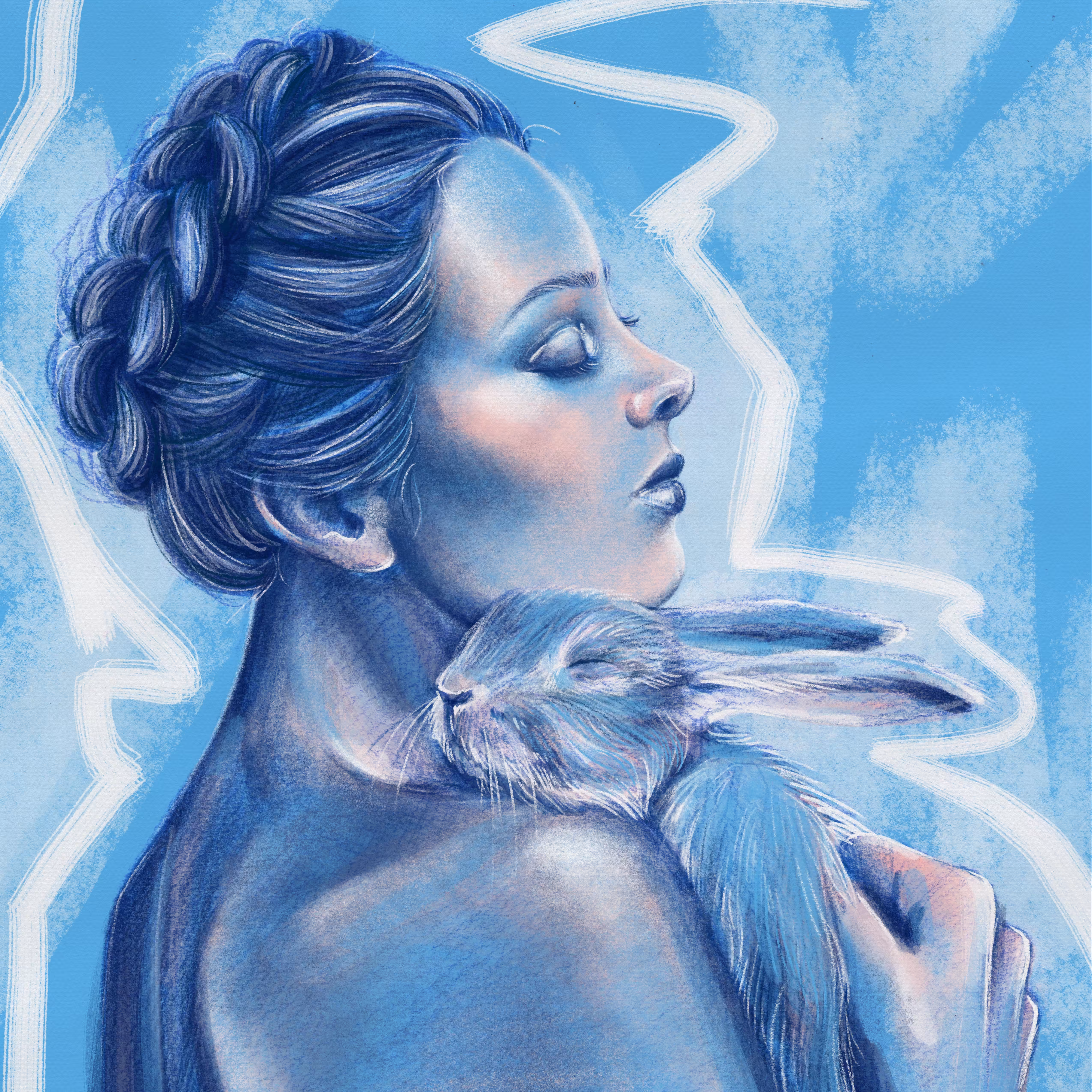 BLUE Rabbit of Love