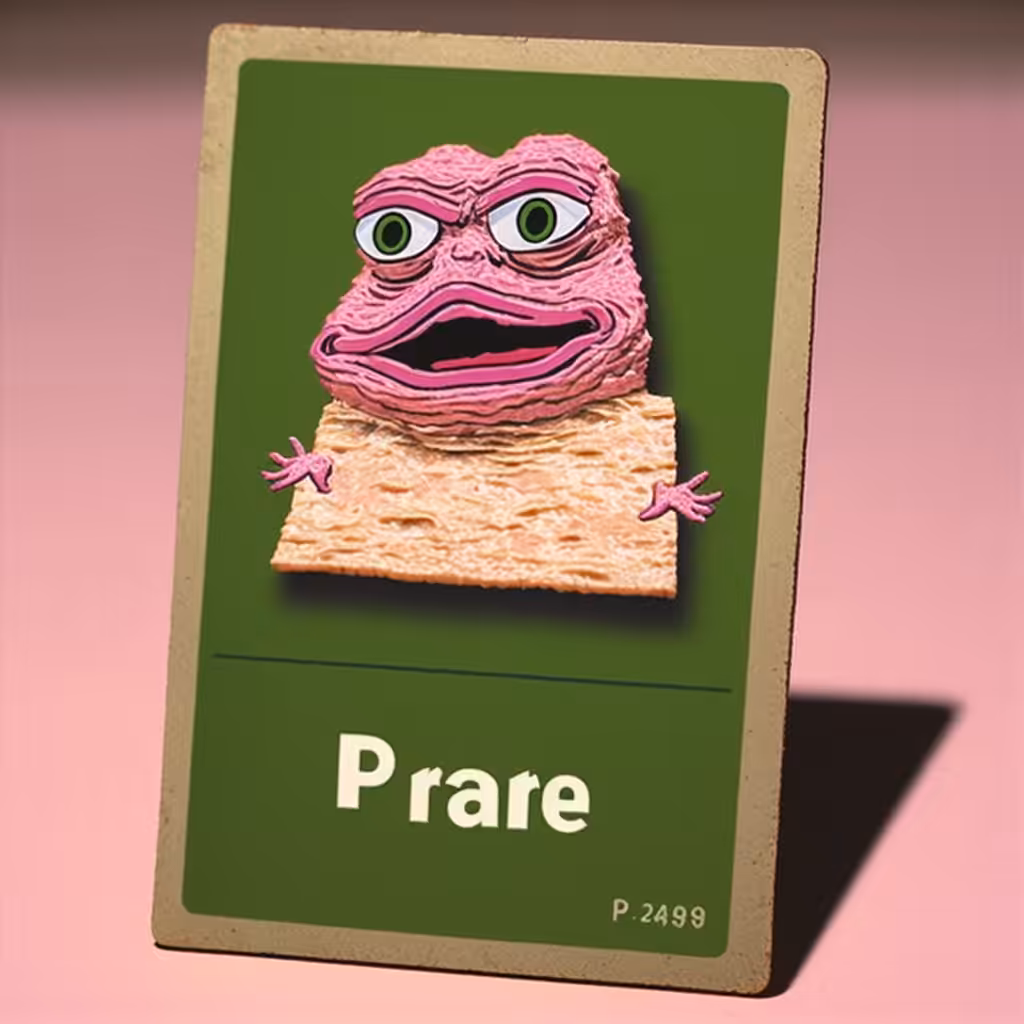 SPAM PEPE ON A CRACKER