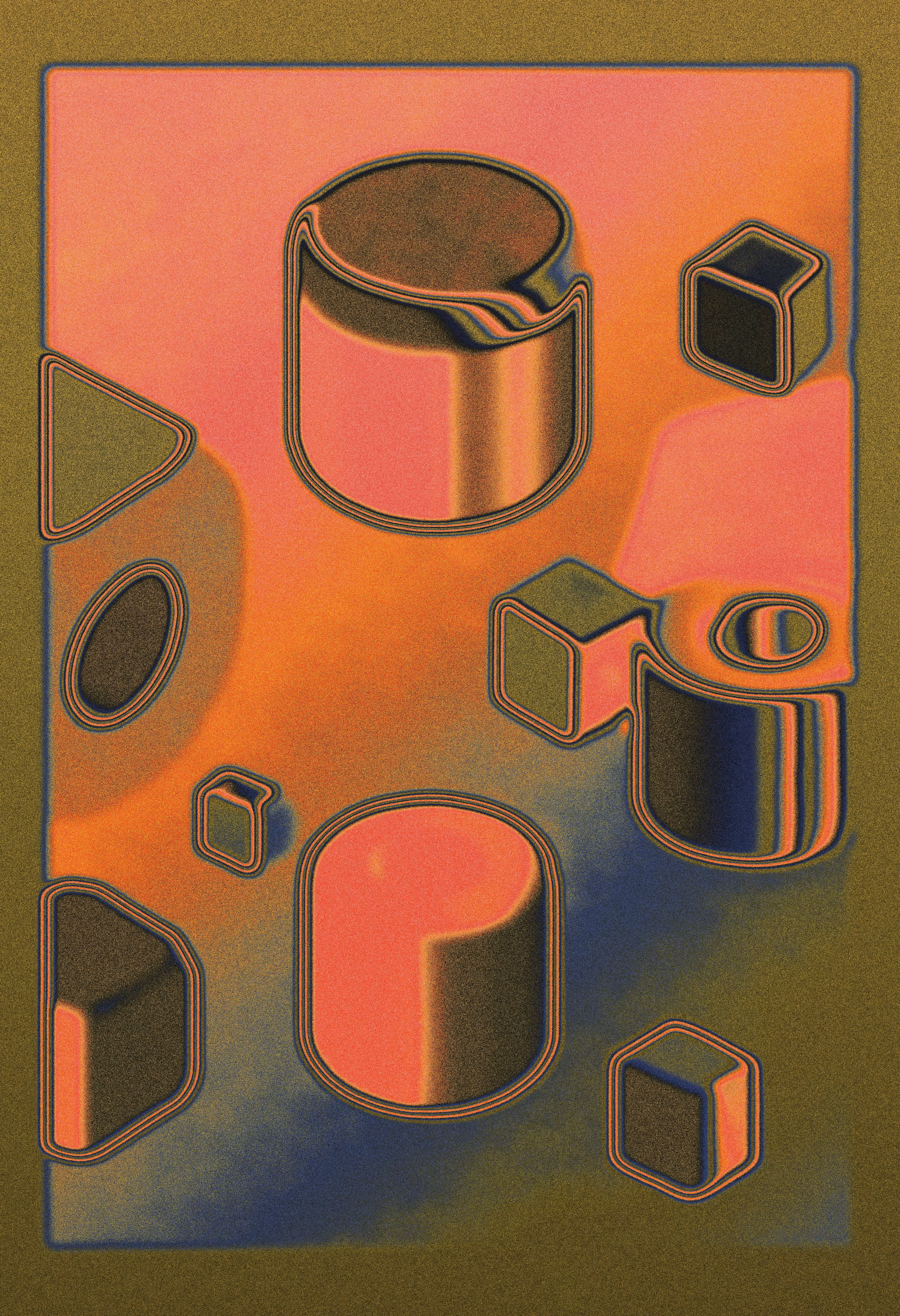 Nebula Drawings XI (dimensionless objects)