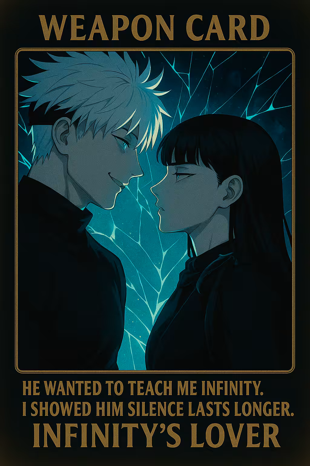 Infinity’s Lover — Weapon Card (RTK x Gojo Edition)