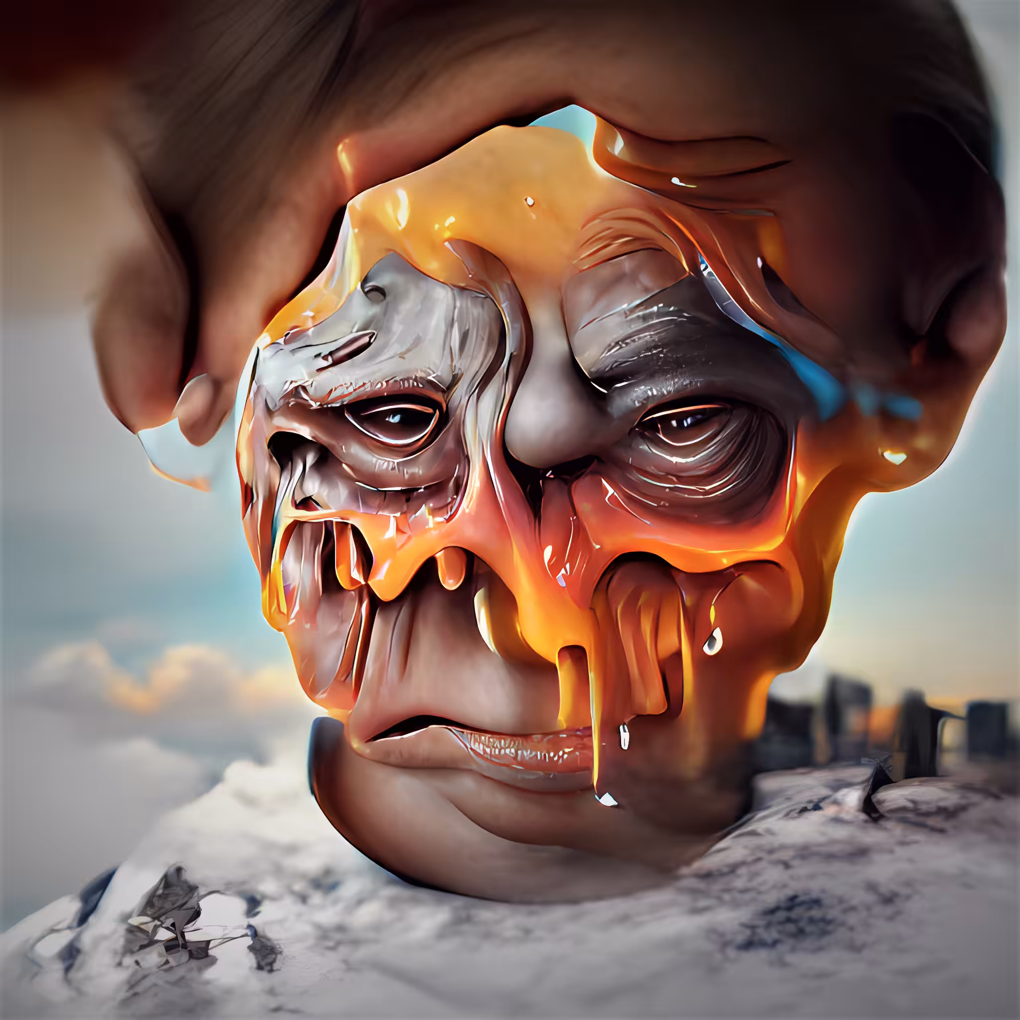 MELTED FACE #2