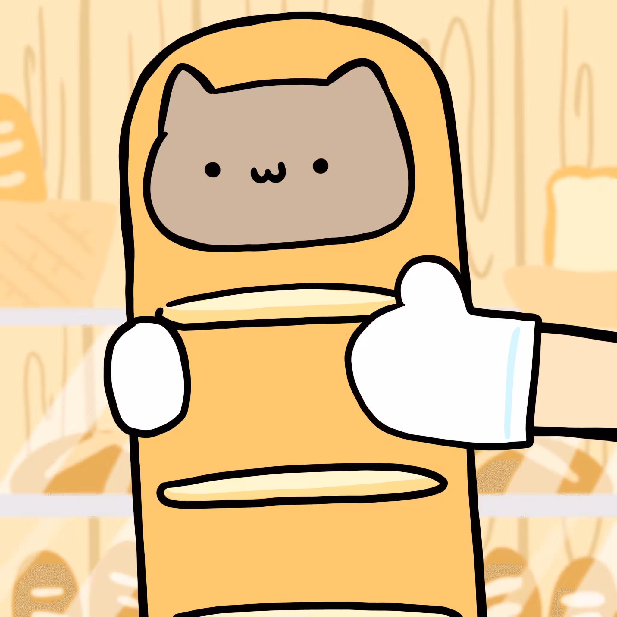 Long Long Cat: Long long long bread cat #066