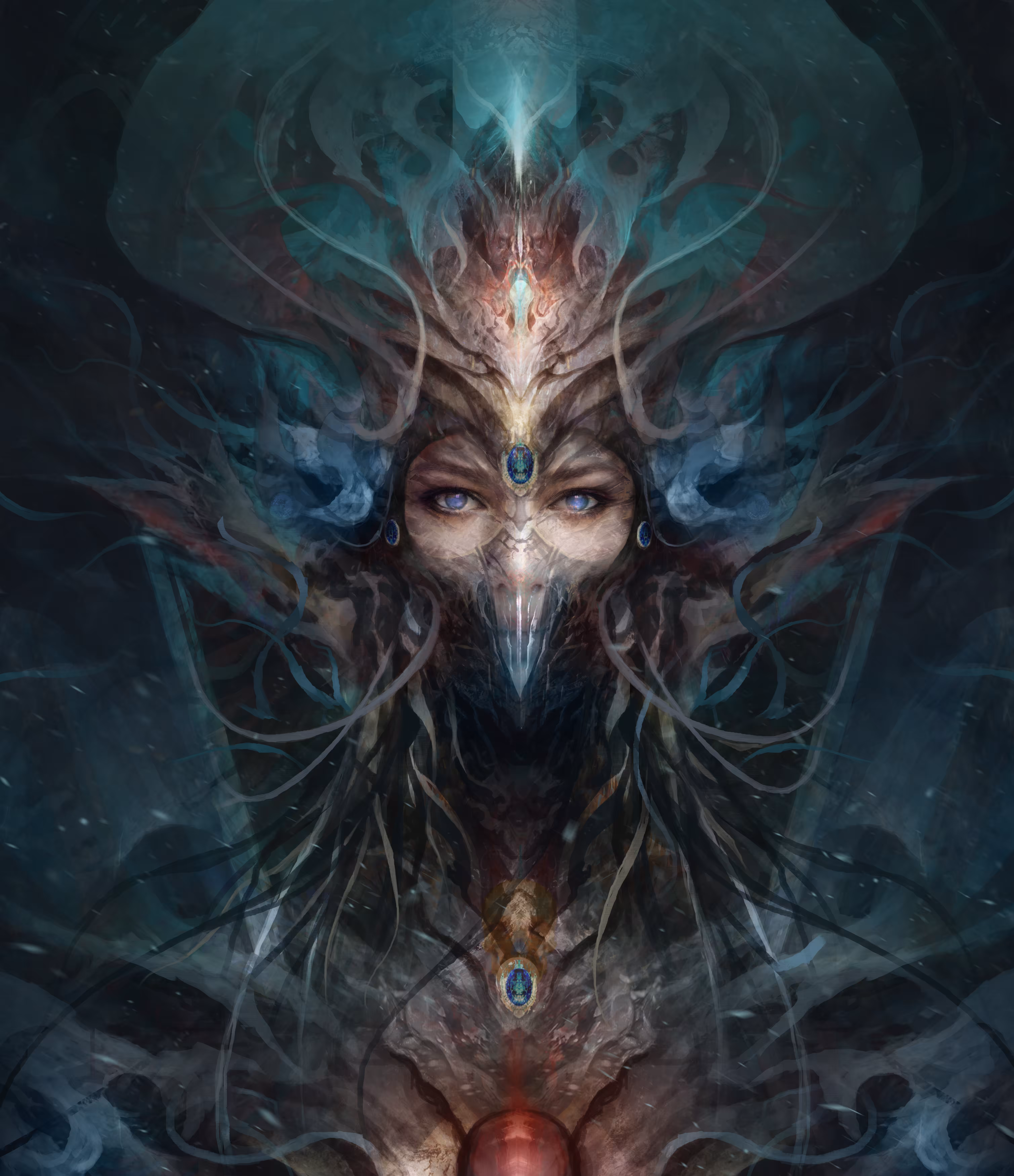 Goddess of war. Makara