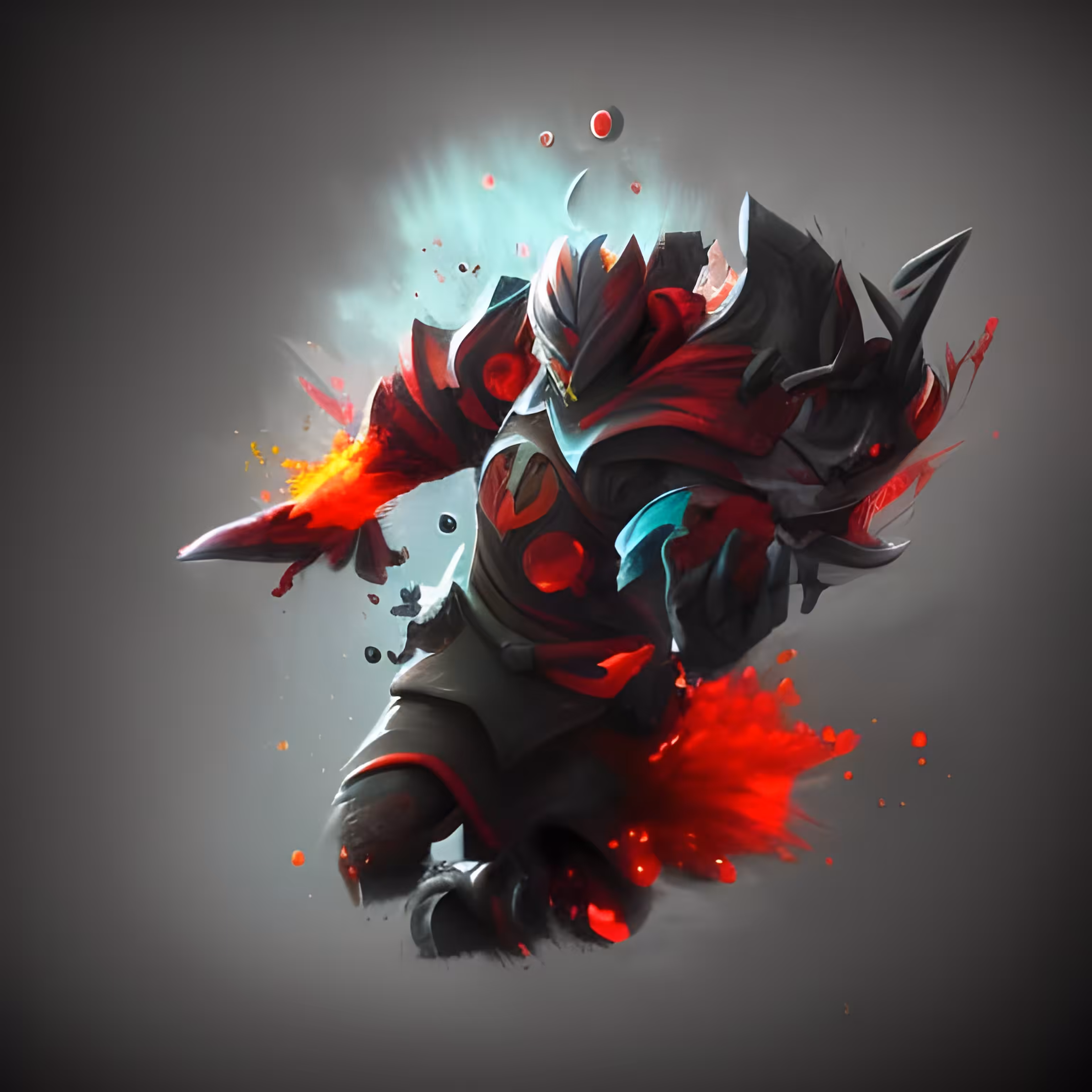 Red splash
