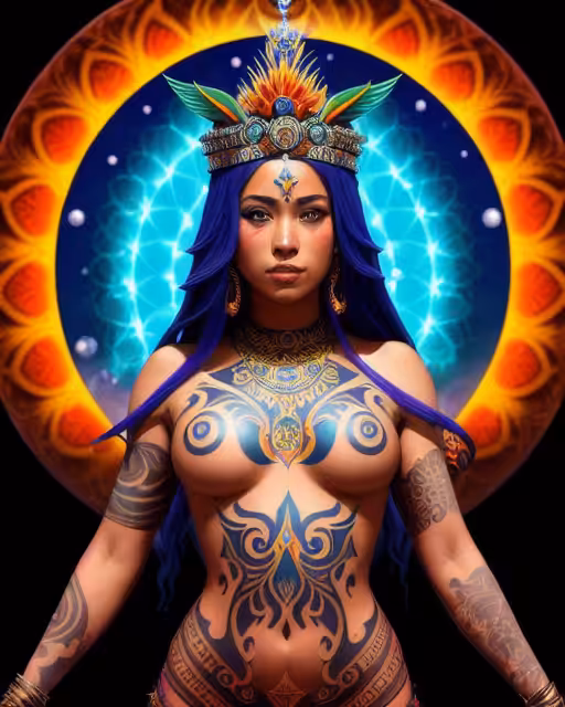 AI Experiments: Tribal Goddess #1