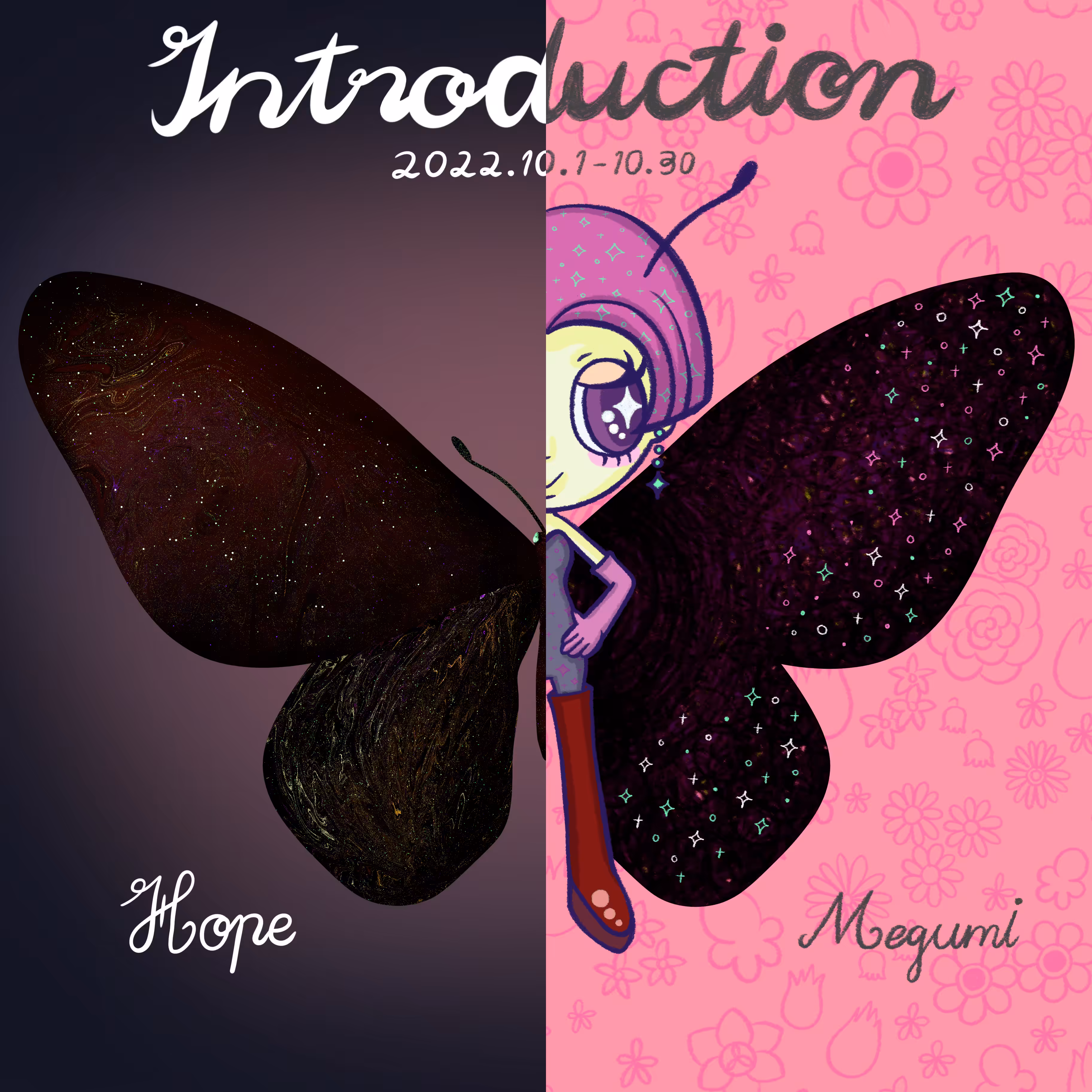 Introduction Megumi x HOPE COLLABO NFT 2e UNIVERSE Rouge-violet