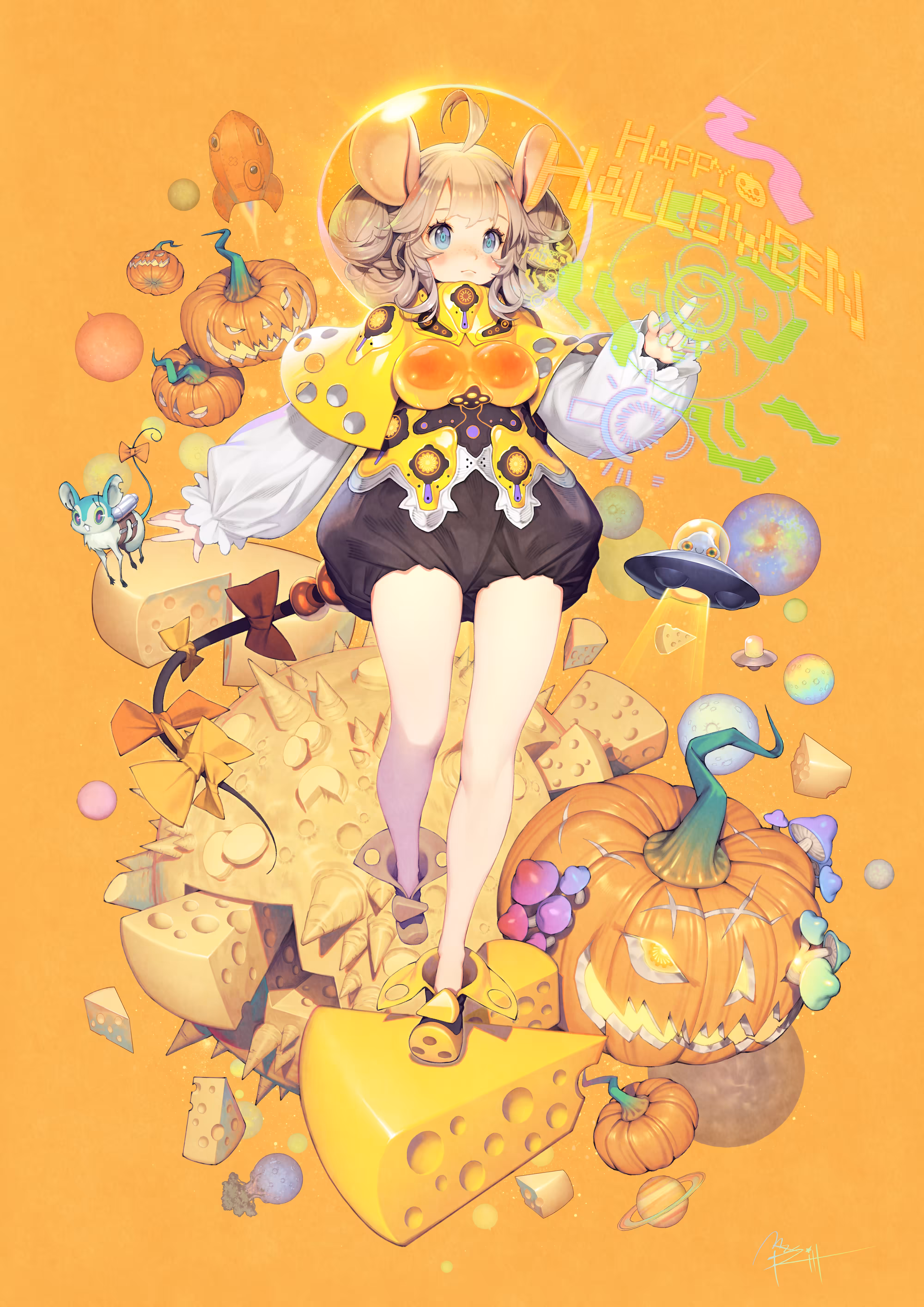 Happy Halloween in Moon
