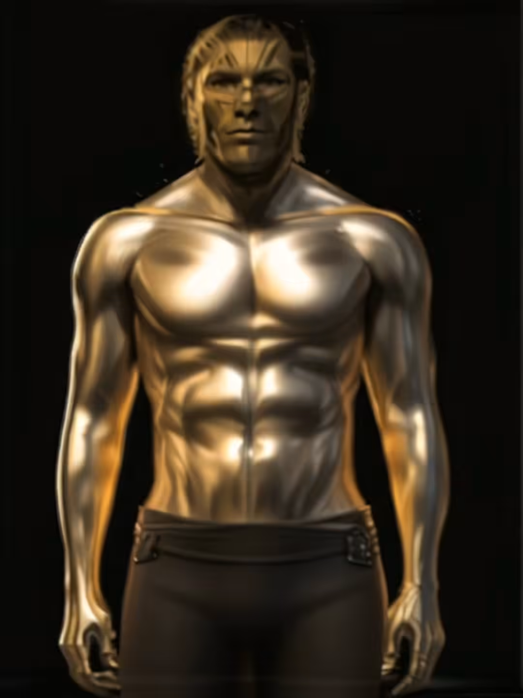 FAMOUS SCULPTURES: NFT kid “Keith Berry” - Gold Sculpture