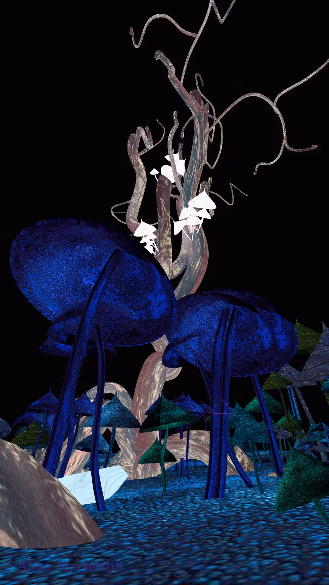 Blue forest