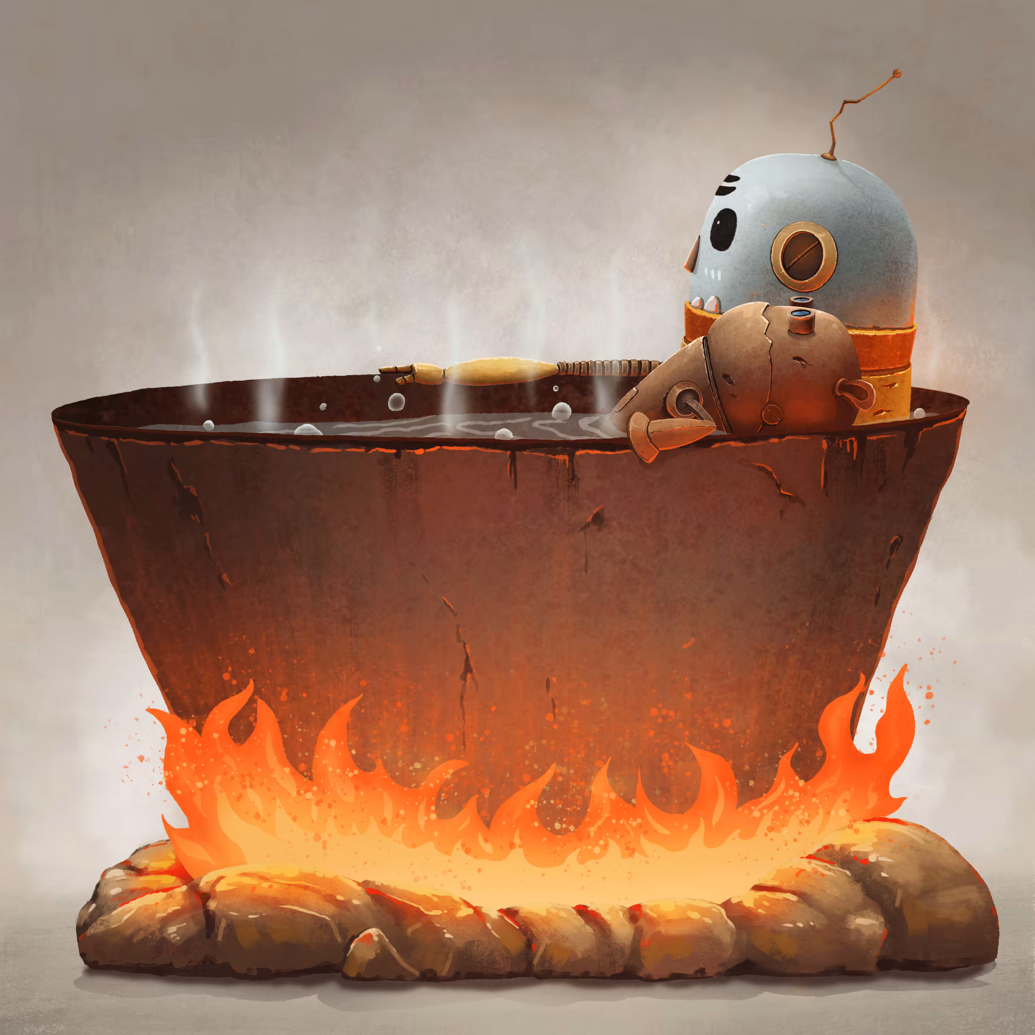 Roboto Universe #010 Bath Time