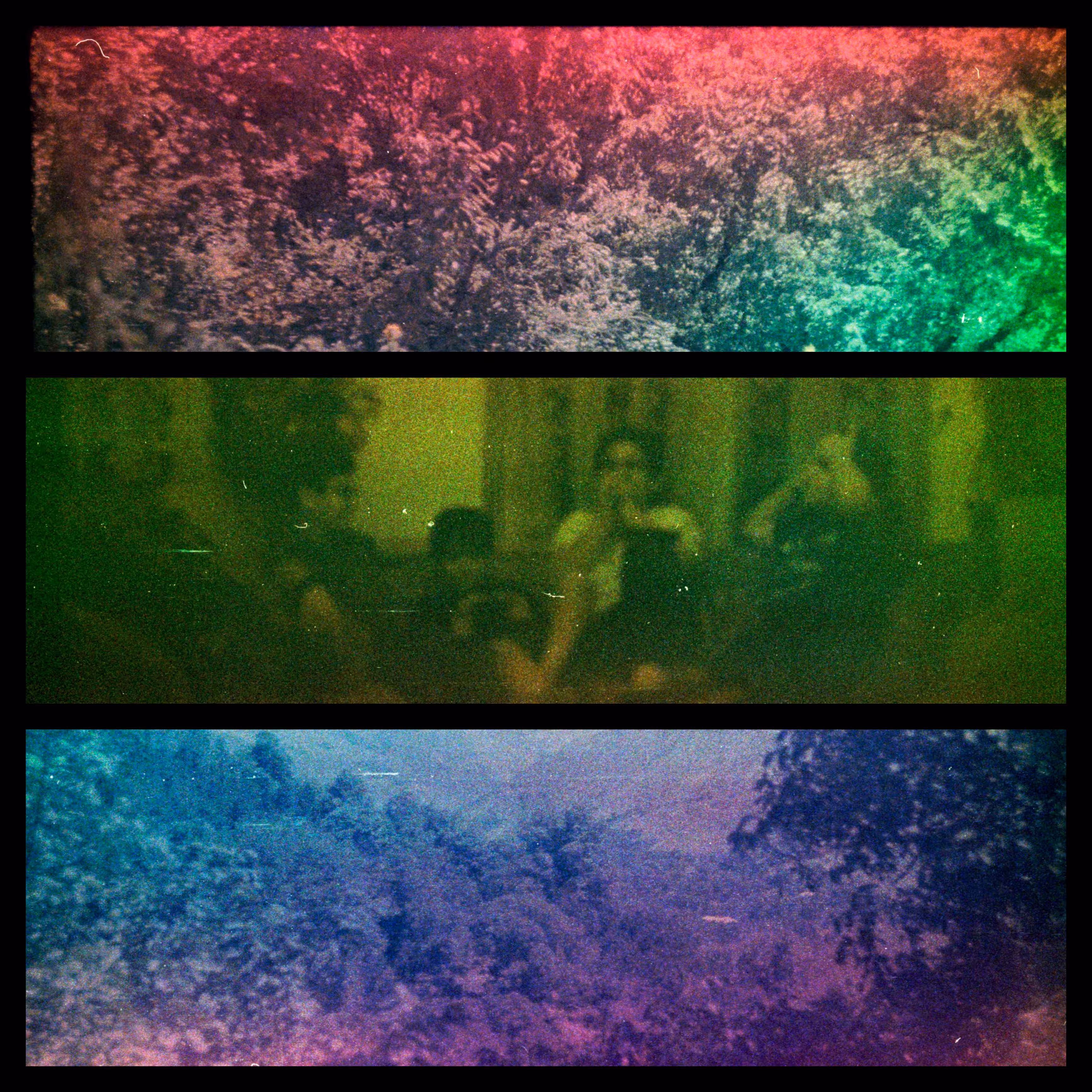 Childhood's hues : thoughts, reds, purples.