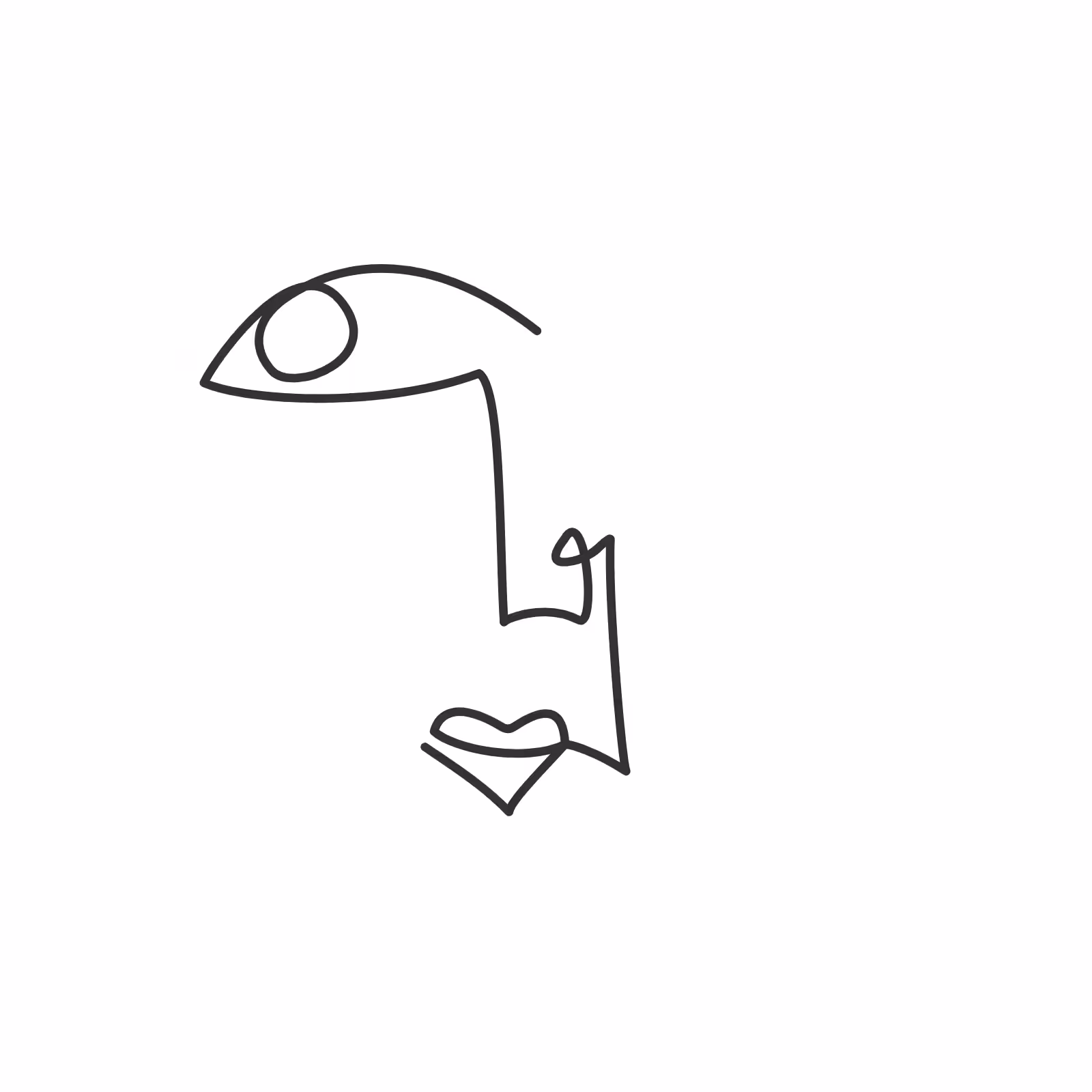 One line faces #24