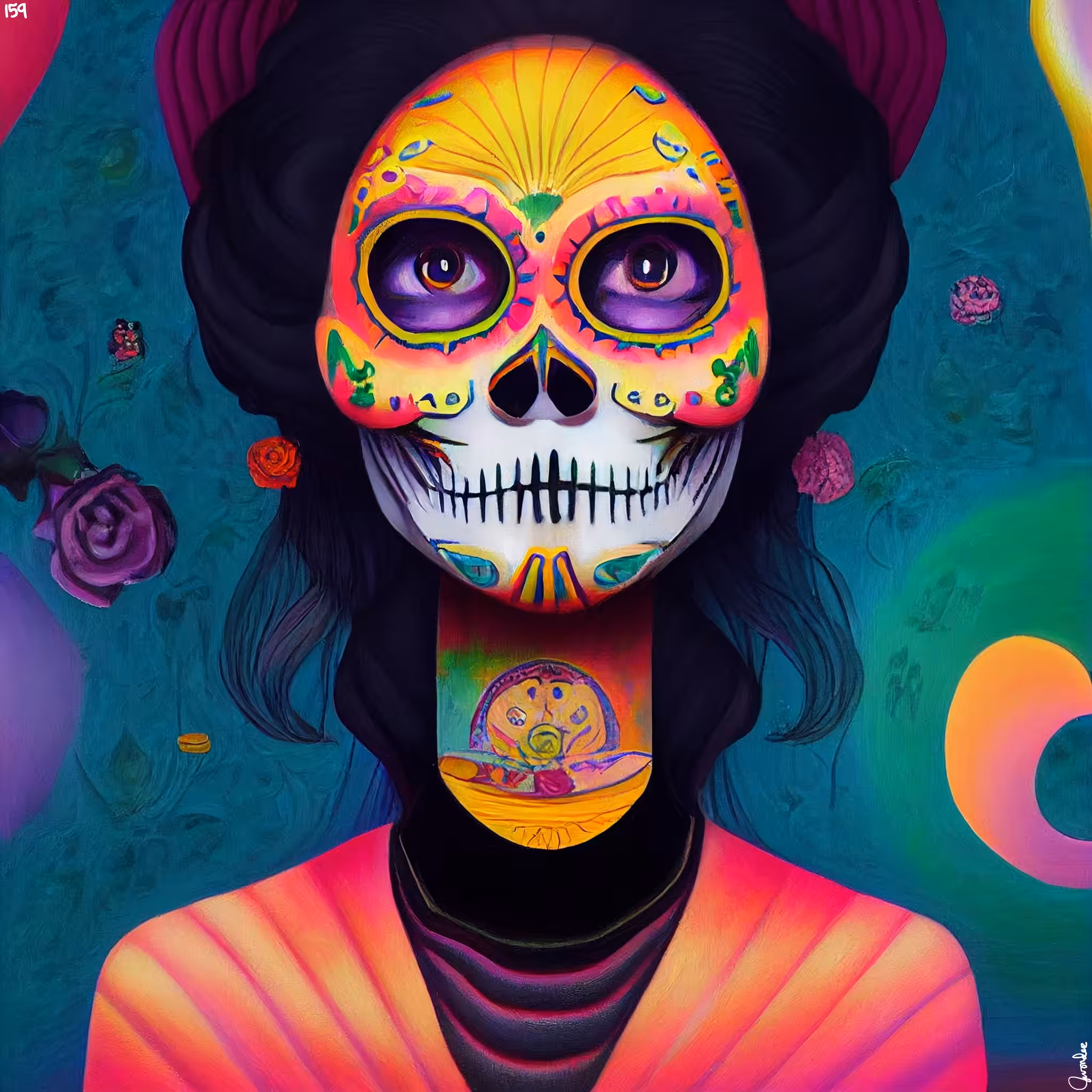 sugar skull #159