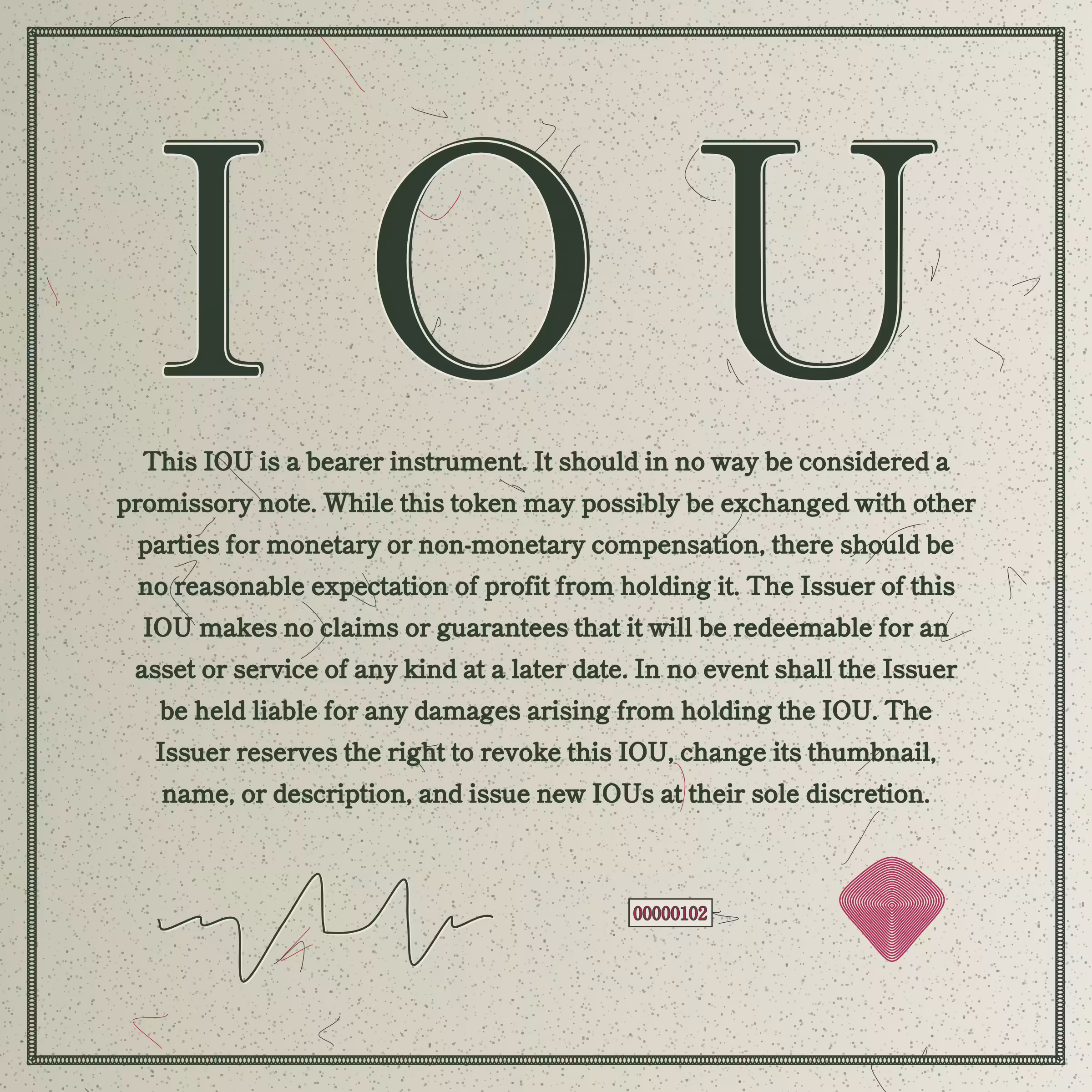 IOU #102