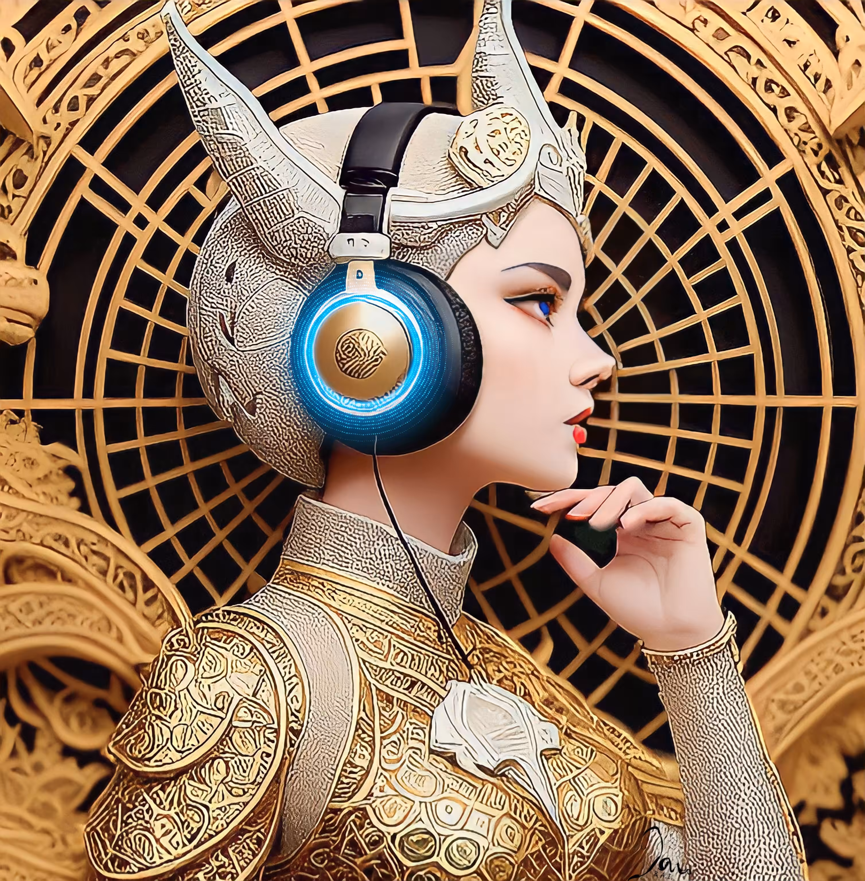 When art has a voice by @AI2NFT and @Blue2black 