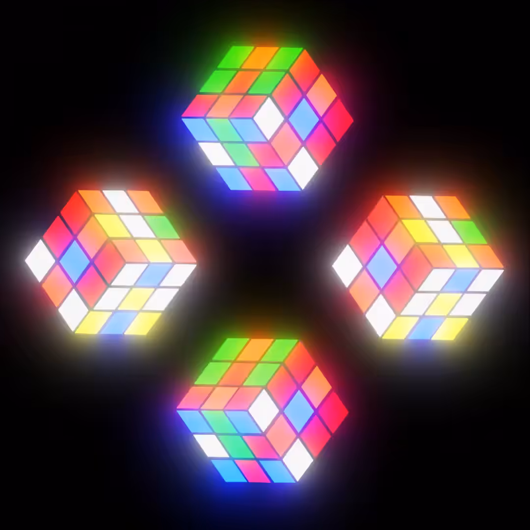 Luminous Rubik Cube