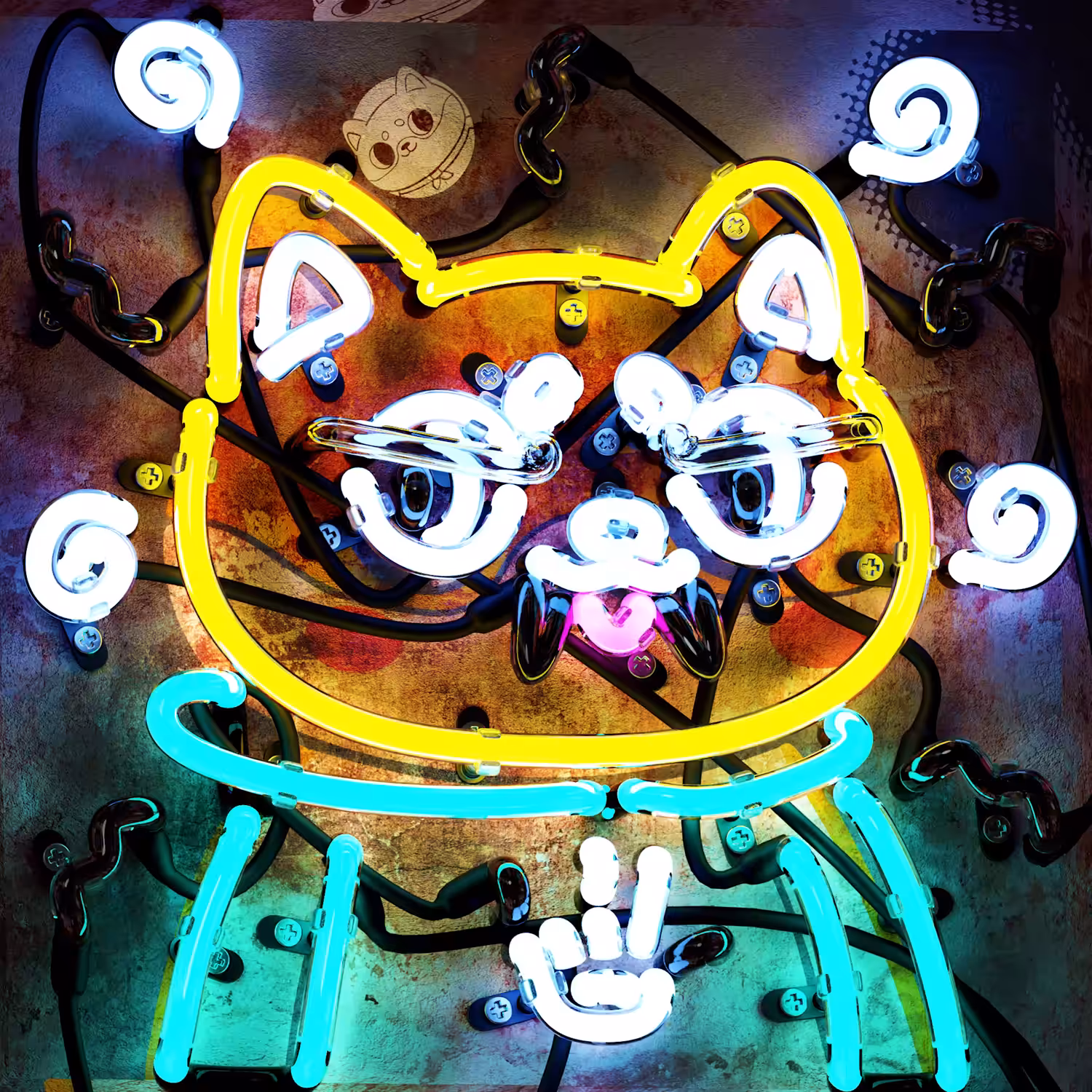 Honorary Neon Shiba