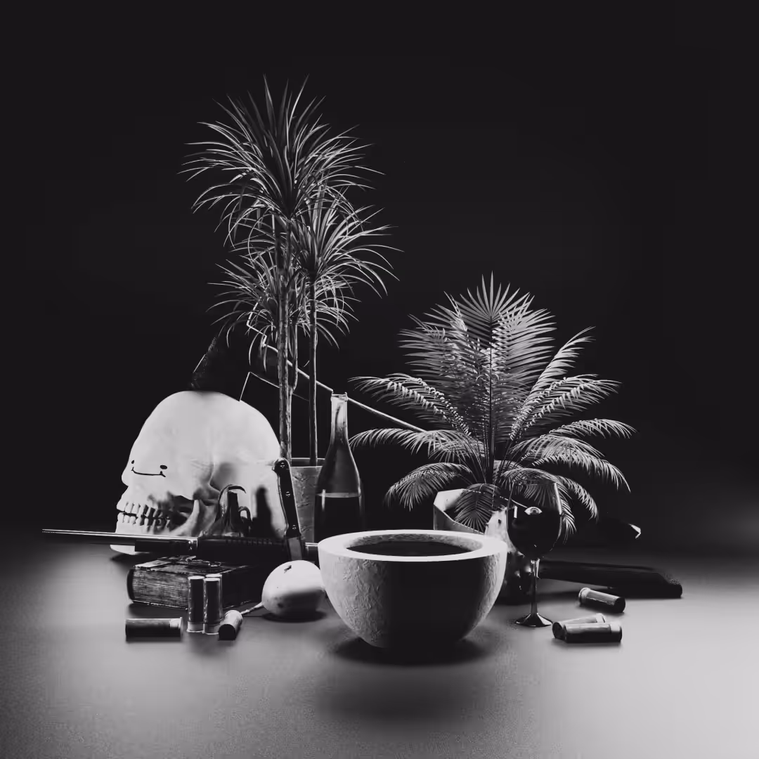 ''Naturaleza no muerta'' in BW