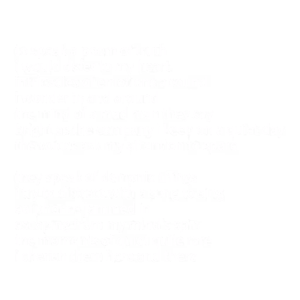 an ode to quietude